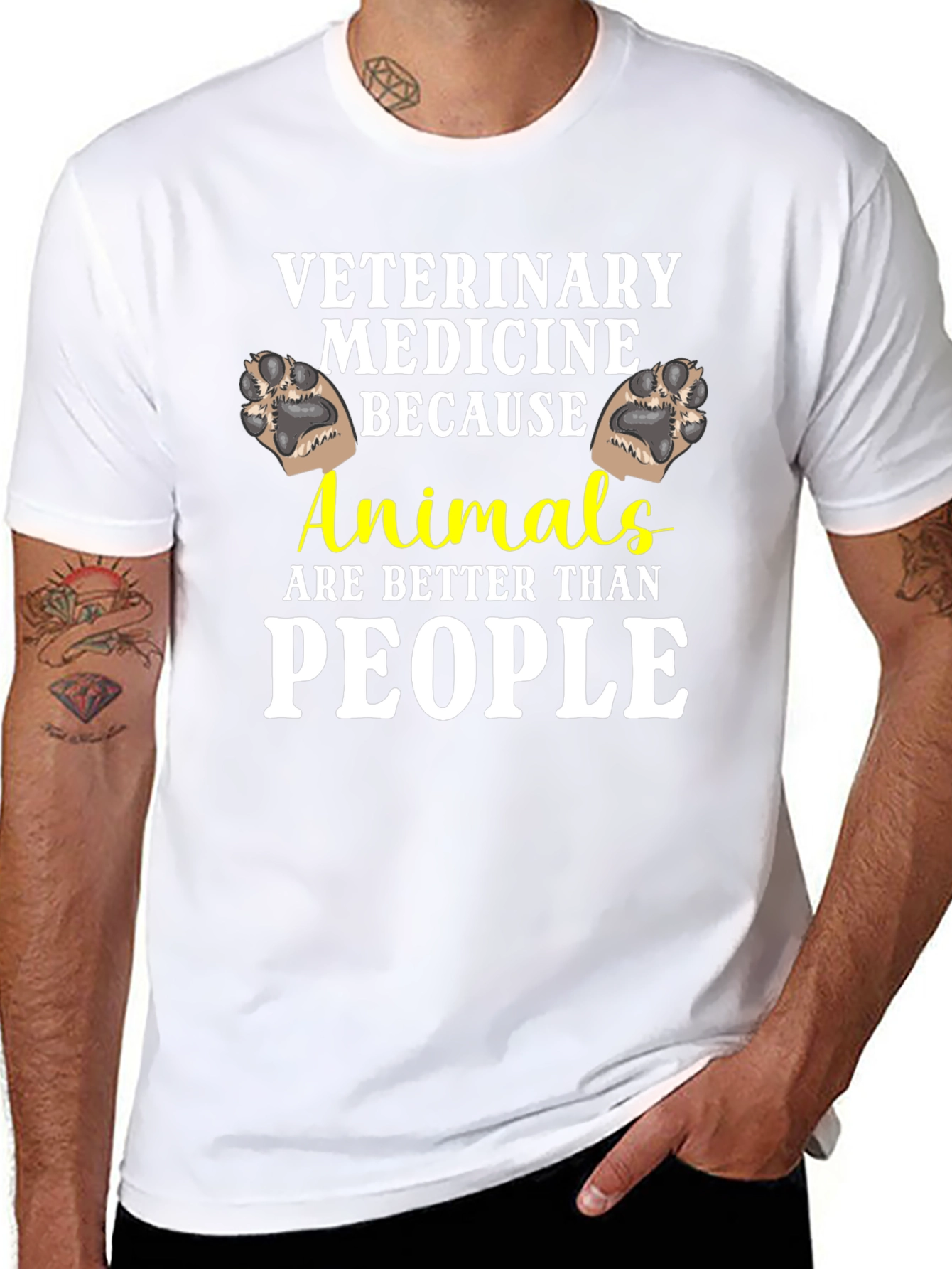 Veterinary Medicine Animals Better Than People T-Shirt