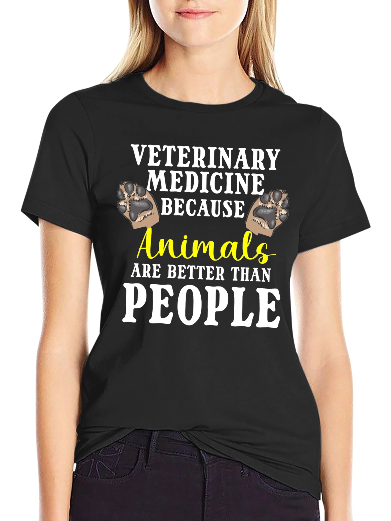 Veterinary Medicine Animals Better Than People T-Shirt