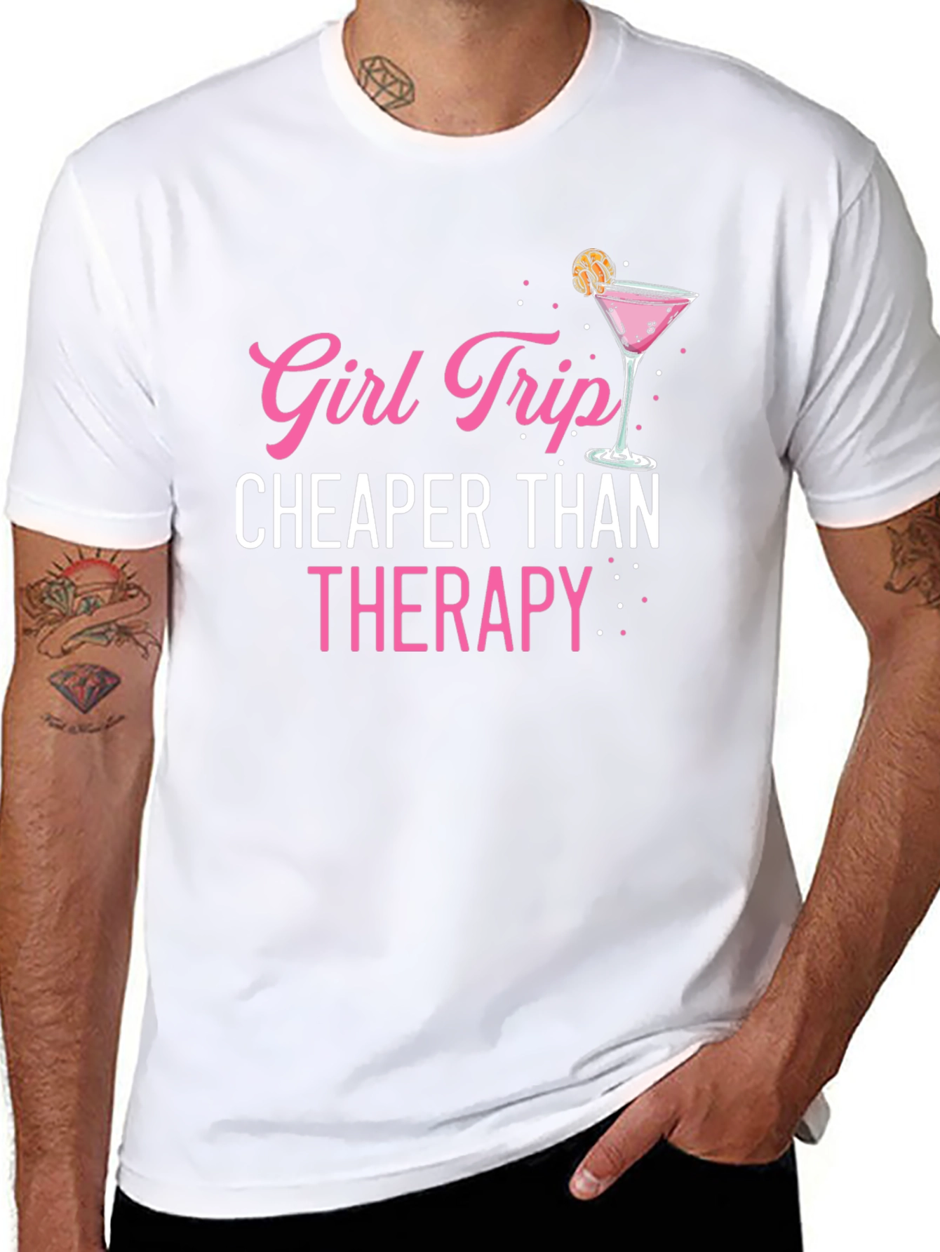 Girl Trip Cheaper Than Therapy Graphic Tee