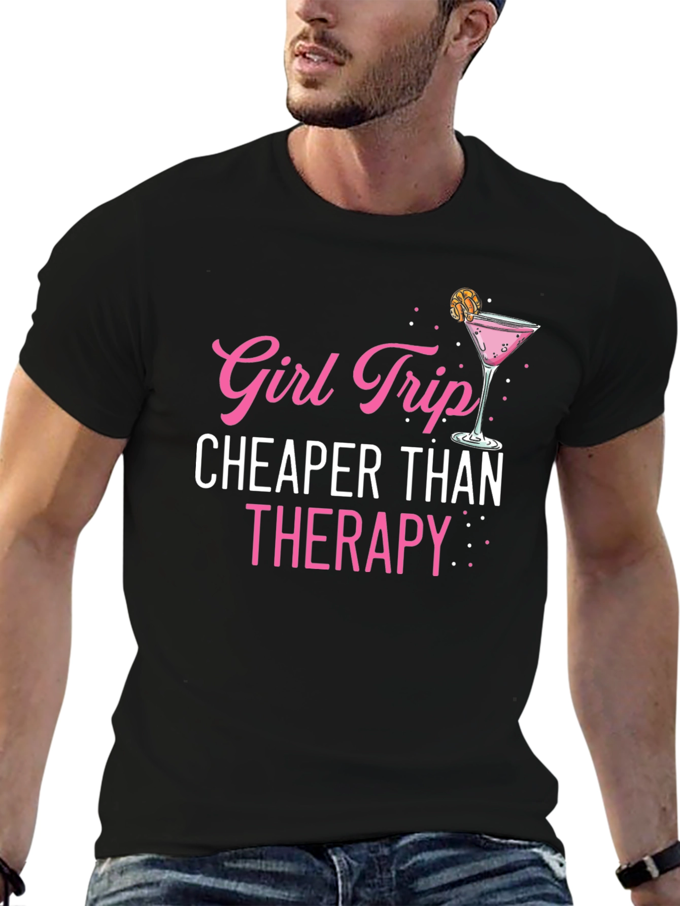 Girl Trip Cheaper Than Therapy Graphic Tee