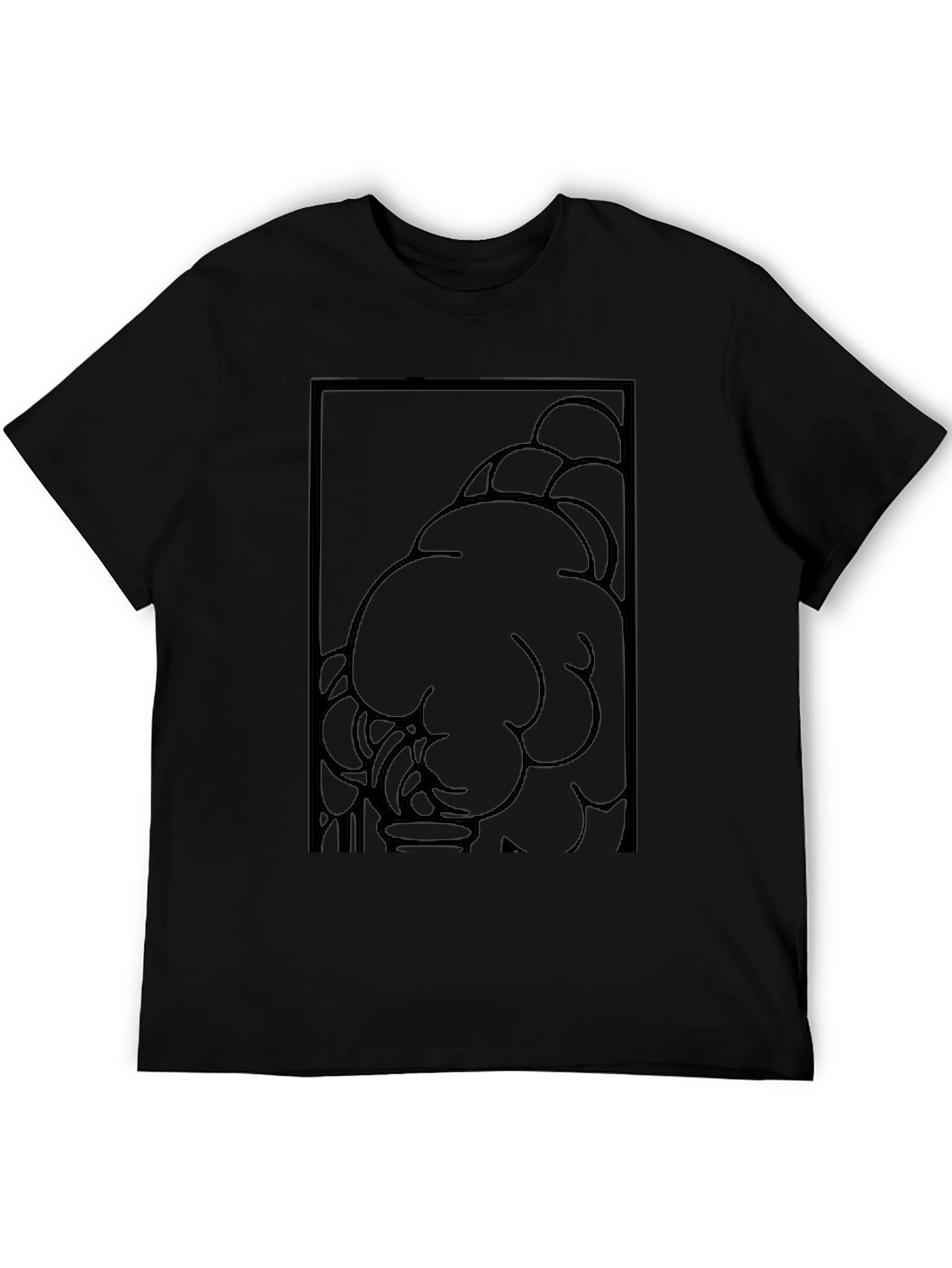 Graphic Print Black T-Shirt