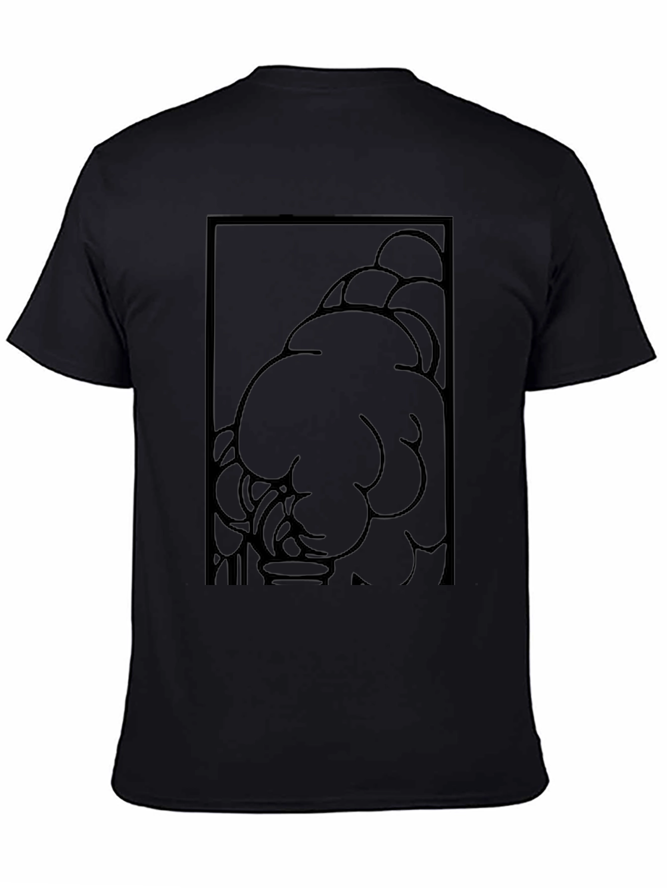 Graphic Print Black T-Shirt