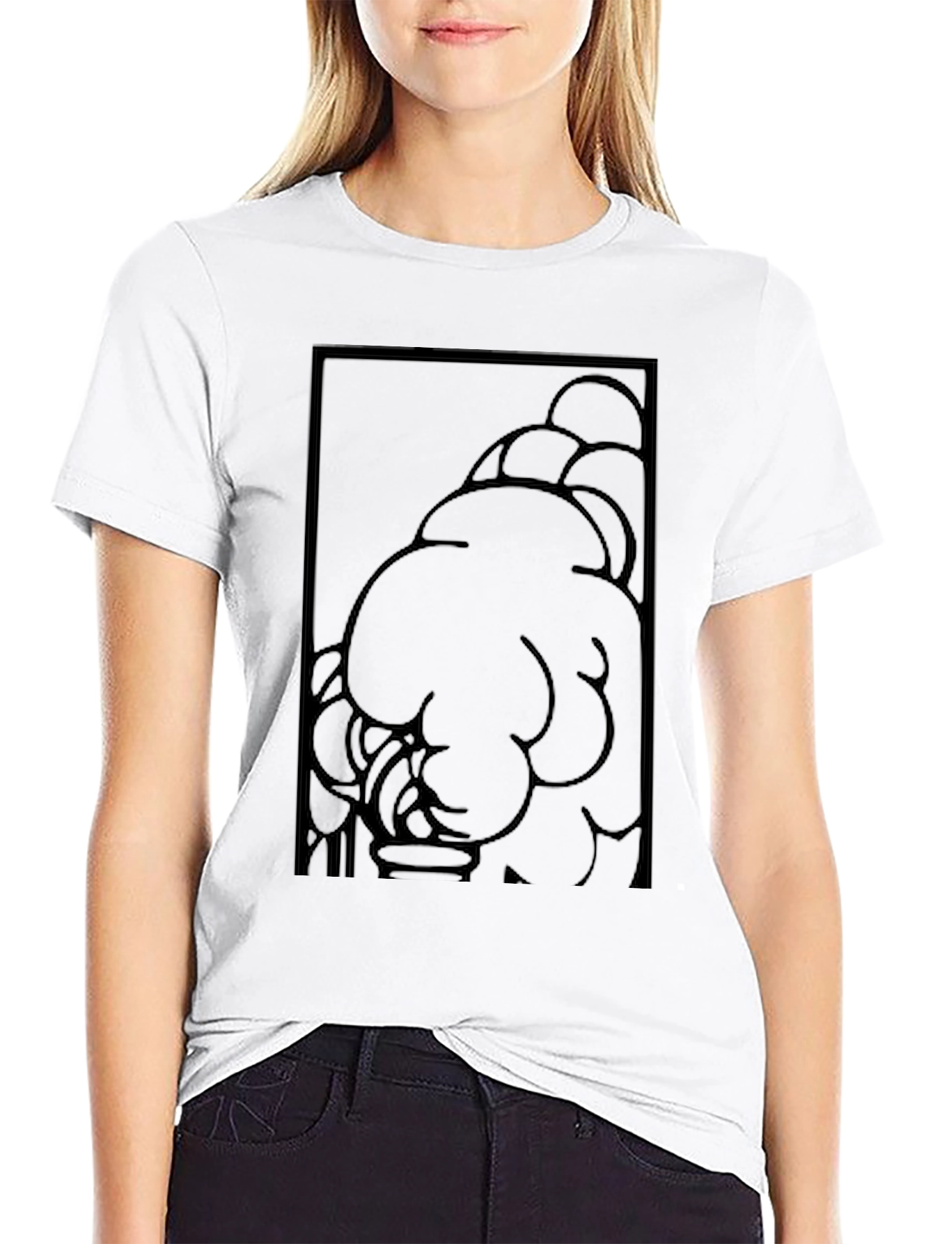 Graphic Print Black T-Shirt