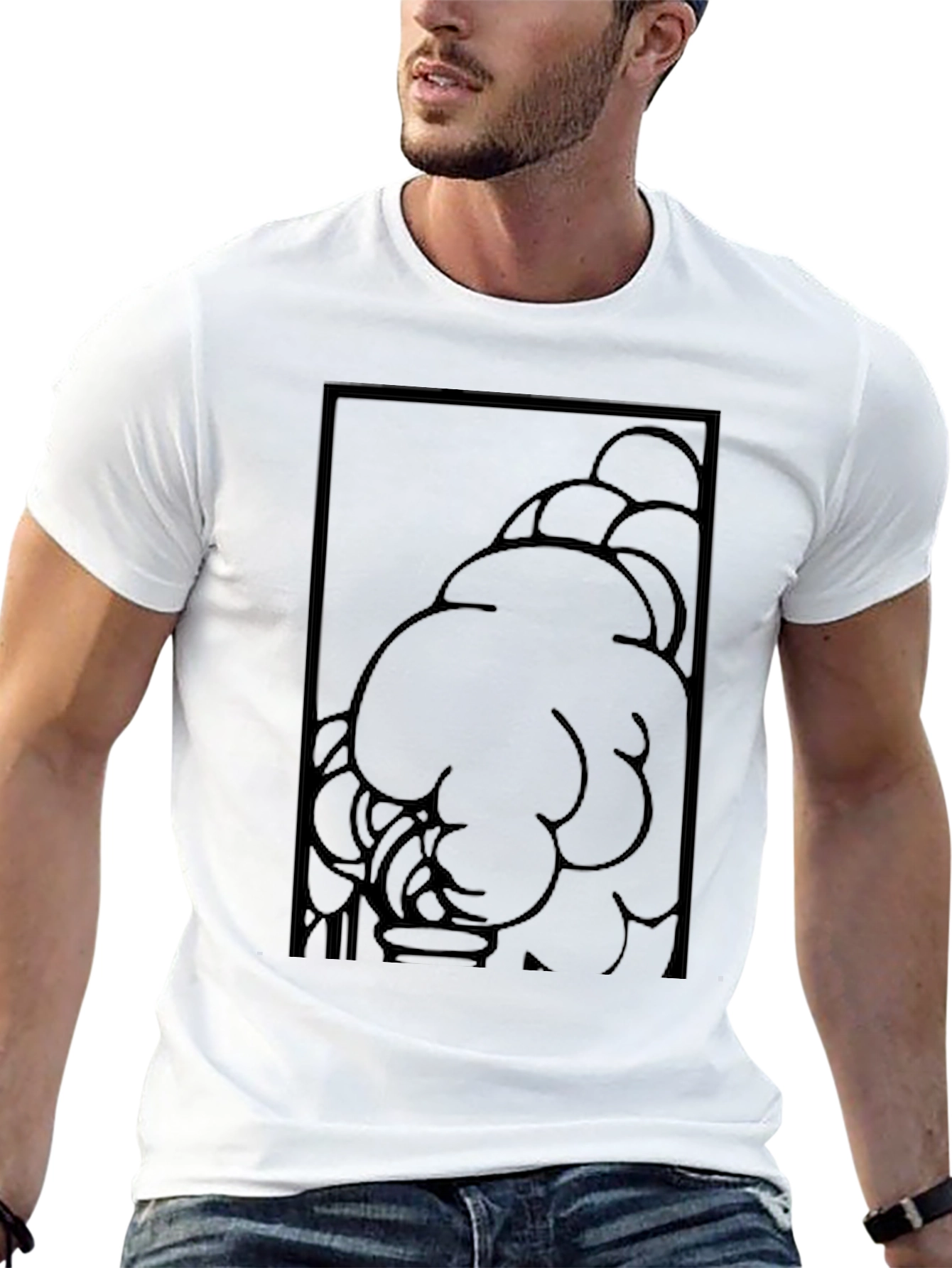 Graphic Print Black T-Shirt