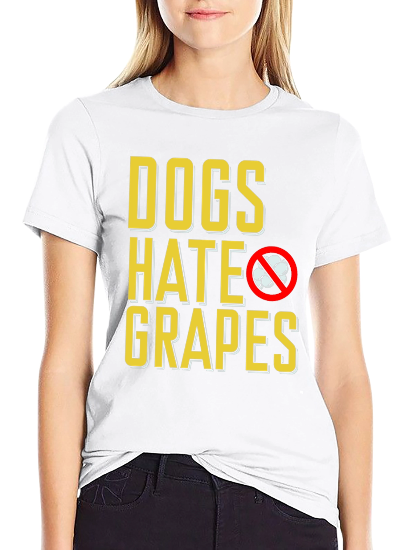 Dogs Hate Grapes T-Shirt - Funny Dog Lover Tee