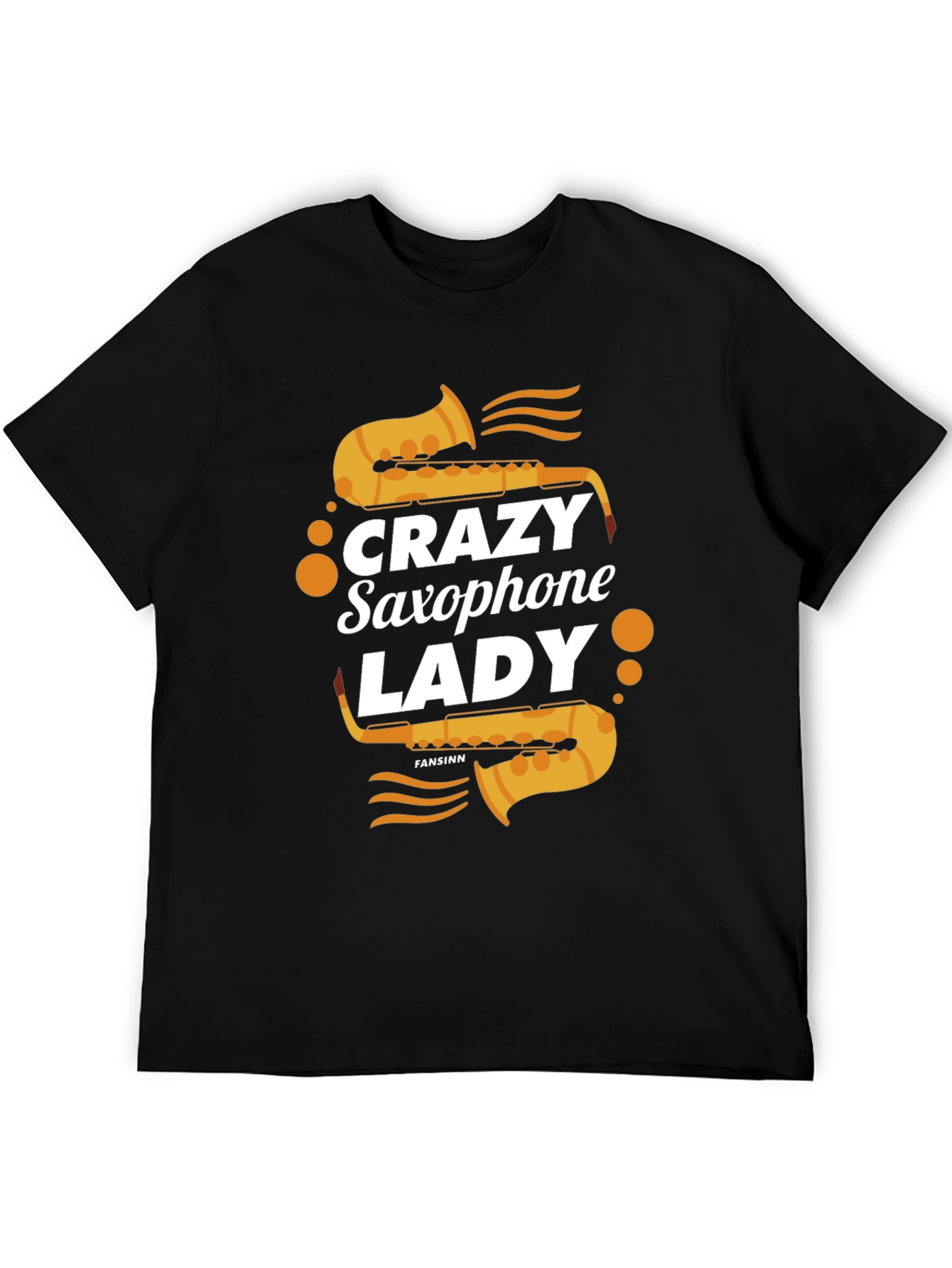 Crazy Saxophone Lady T-Shirt - Music Lover Tee