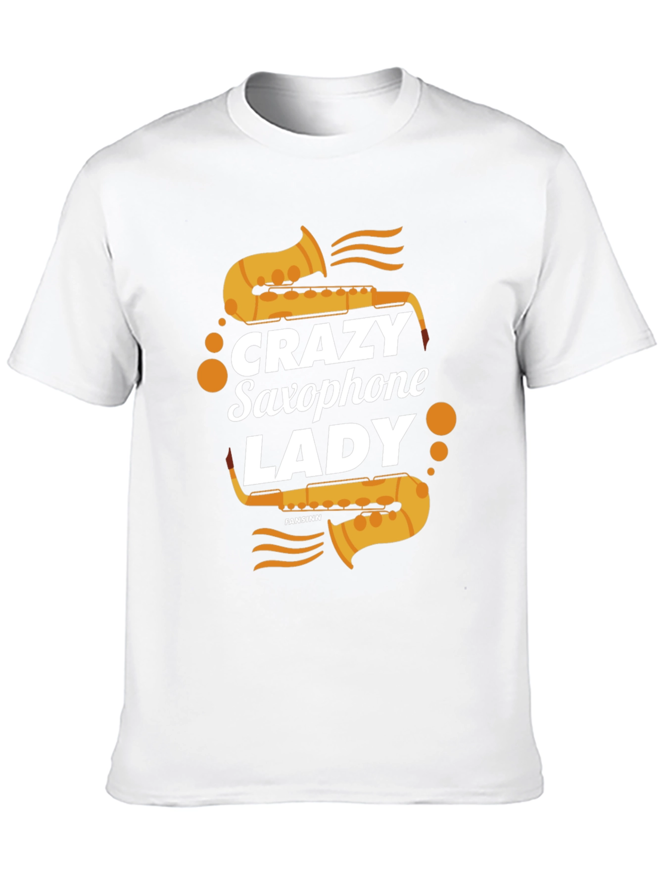 Crazy Saxophone Lady T-Shirt - Music Lover Tee