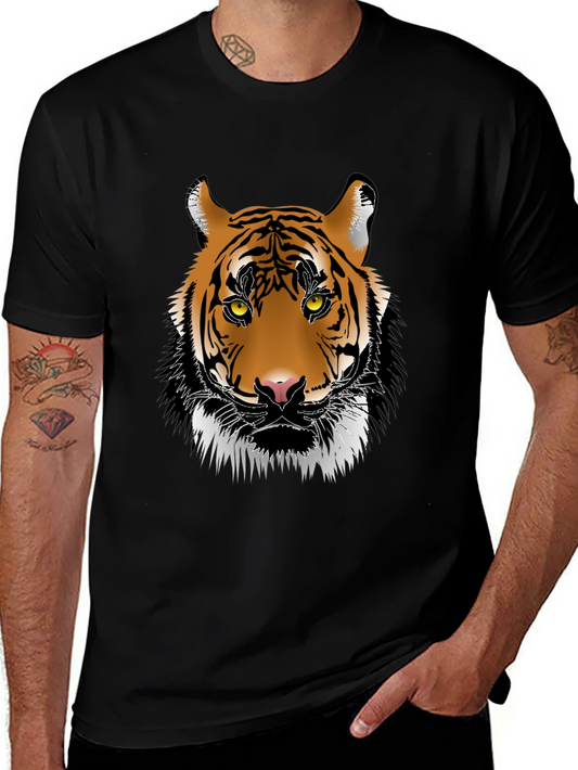 Tiger Graphic Tee - Mens Black T-Shirt