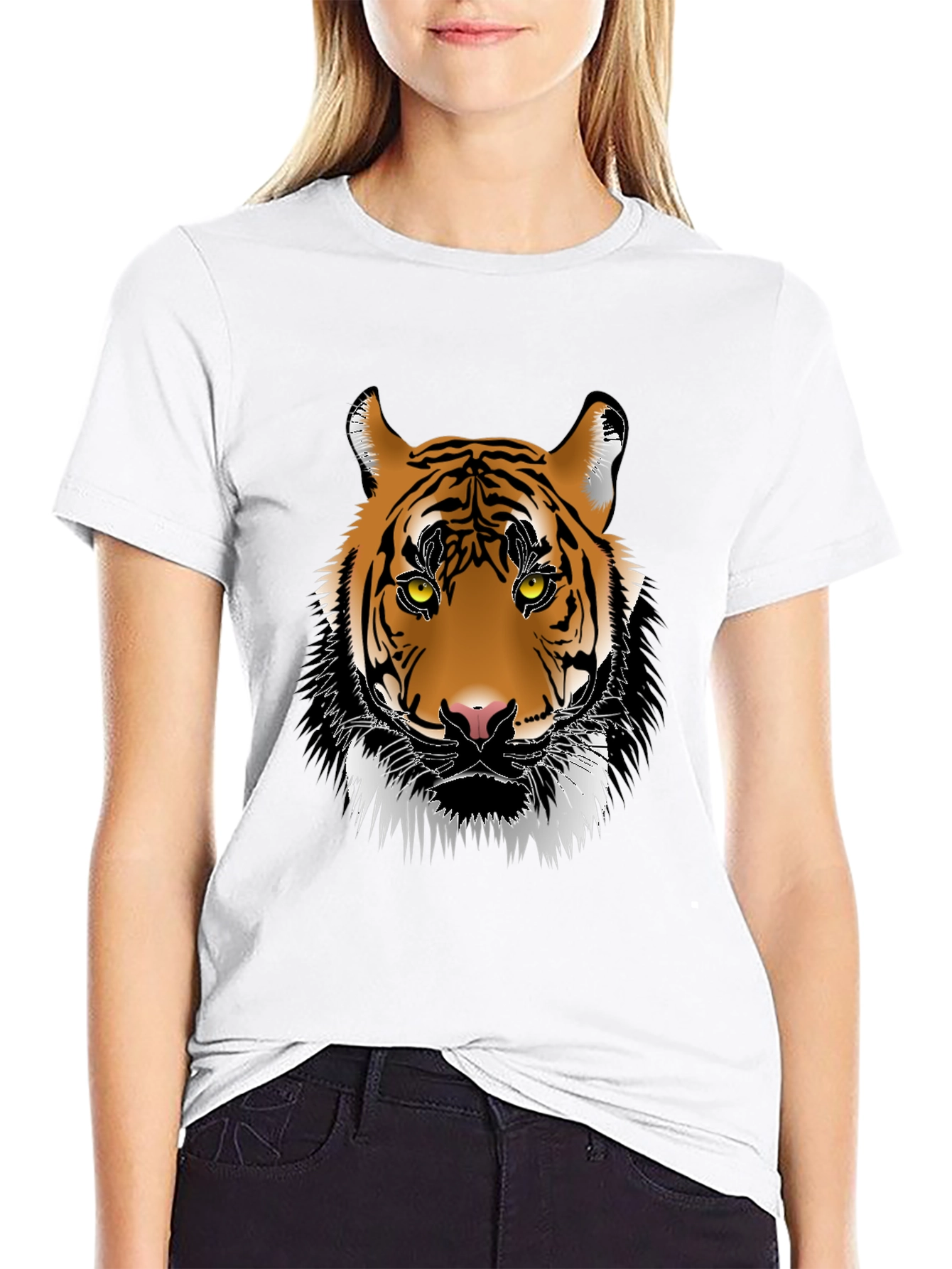 Tiger Graphic Tee - Mens Black T-Shirt