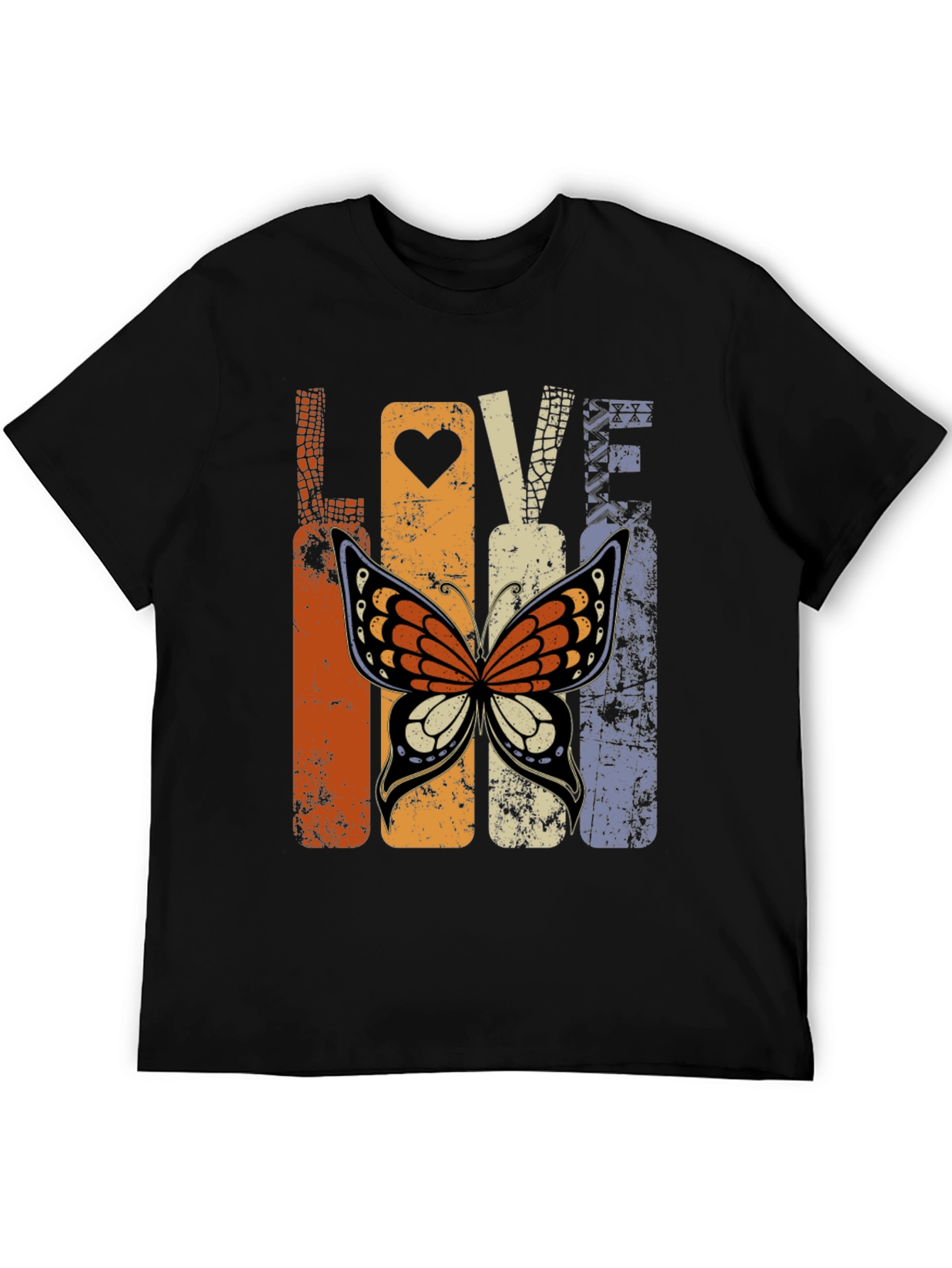 Love Butterfly Graphic Tee - Retro Design
