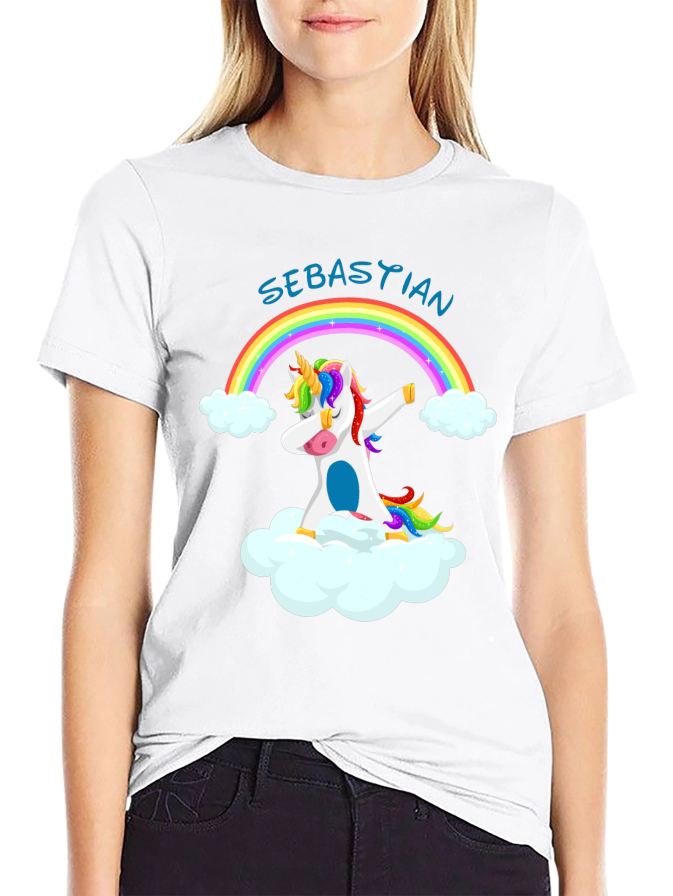Unicorn Rainbow Dab T-Shirt - Sebastian