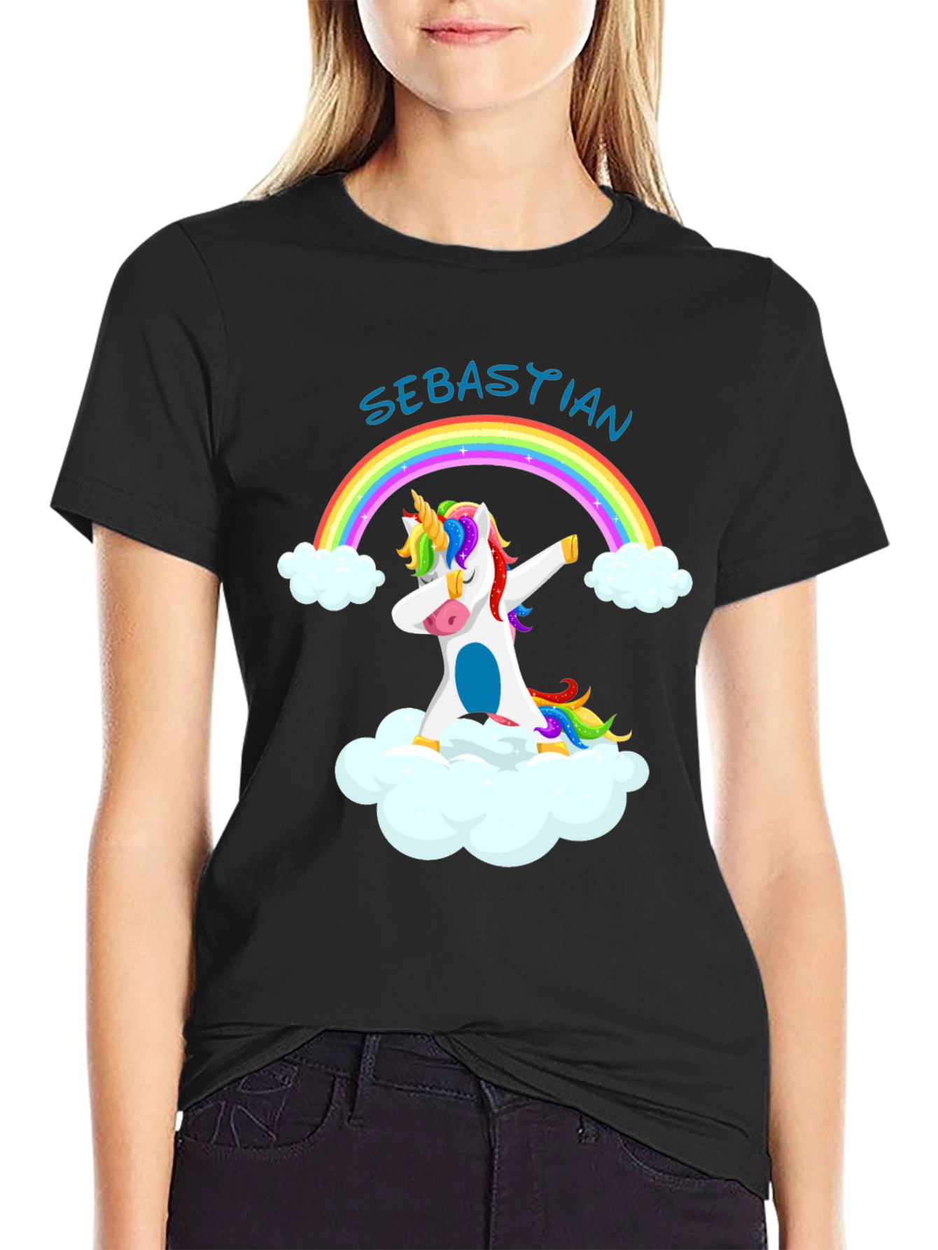 Unicorn Rainbow Dab T-Shirt - Sebastian