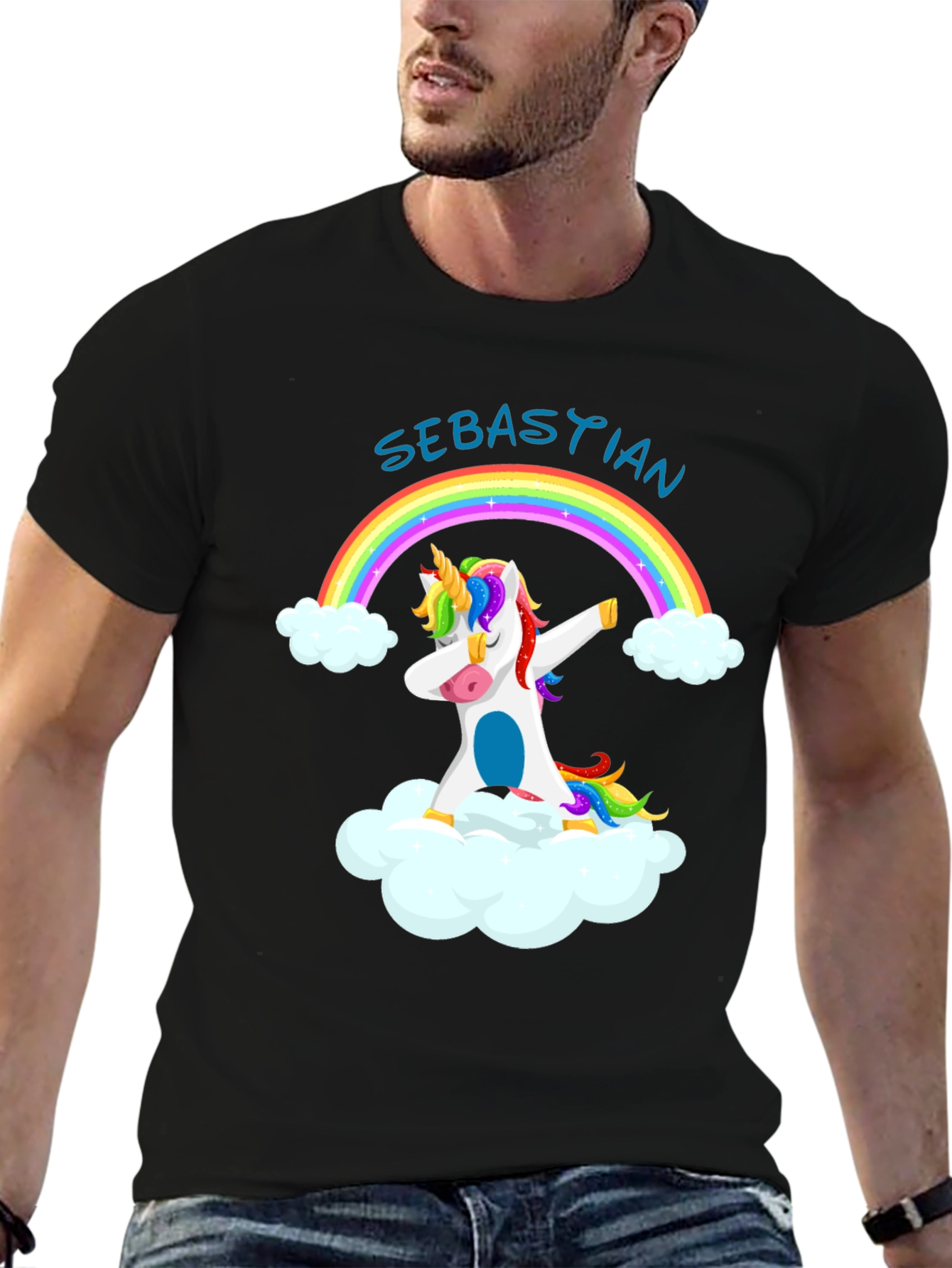 Unicorn Rainbow Dab T-Shirt - Sebastian