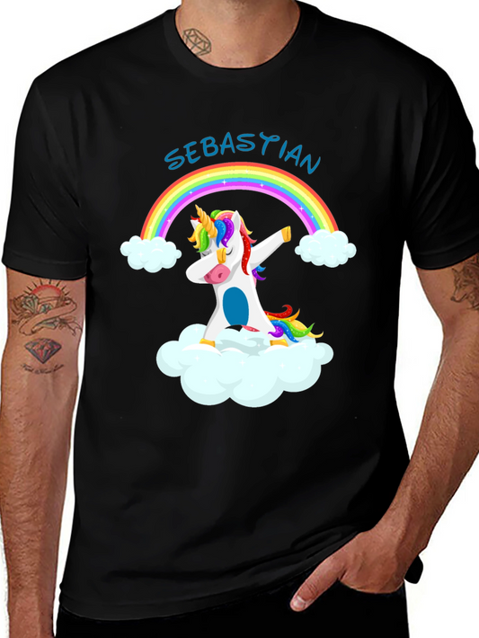 Unicorn Rainbow Dab T-Shirt - Sebastian