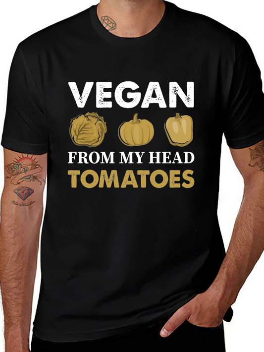 Vegan Humor Graphic Tee - No Tomatoes!