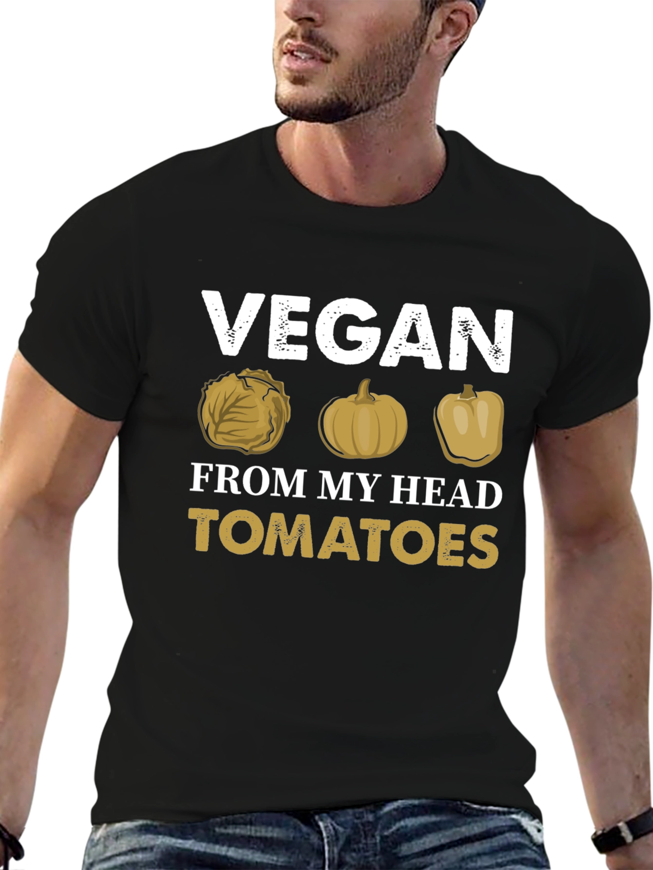 Vegan Humor Graphic Tee - No Tomatoes!
