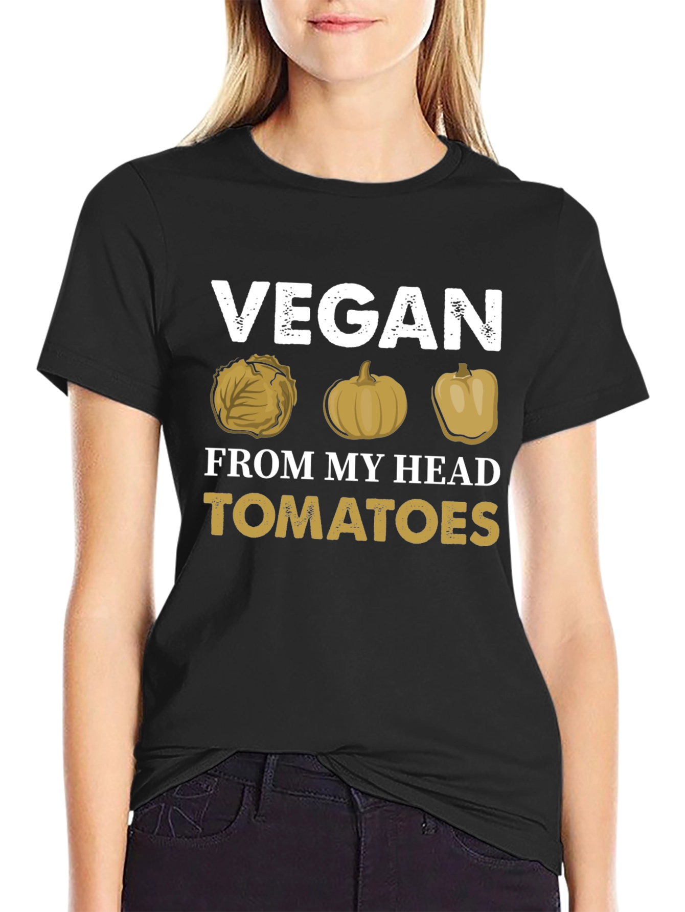 Vegan Humor Graphic Tee - No Tomatoes!