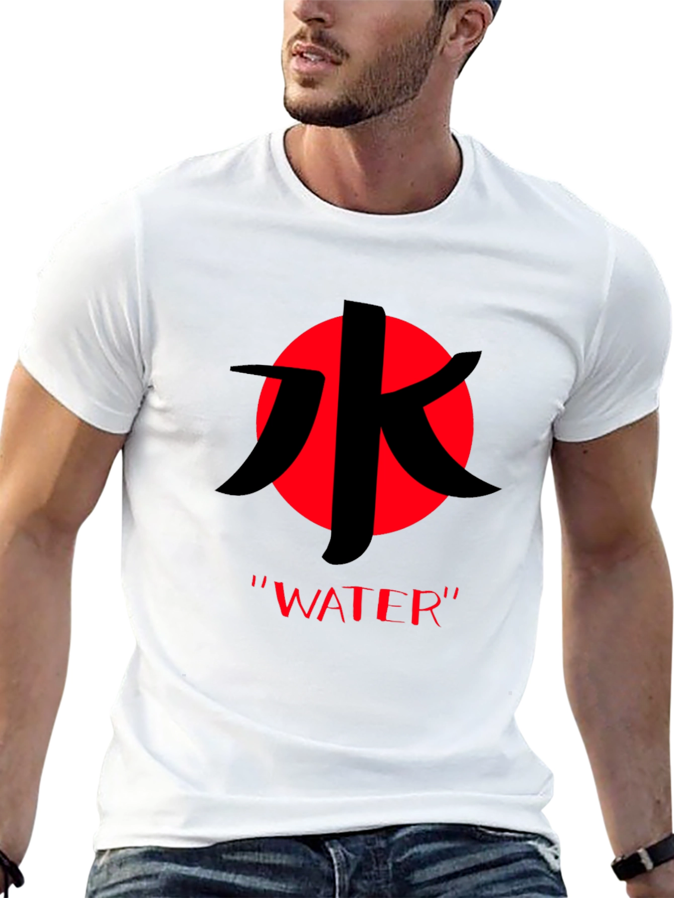Water Kanji Symbol T-Shirt - Black