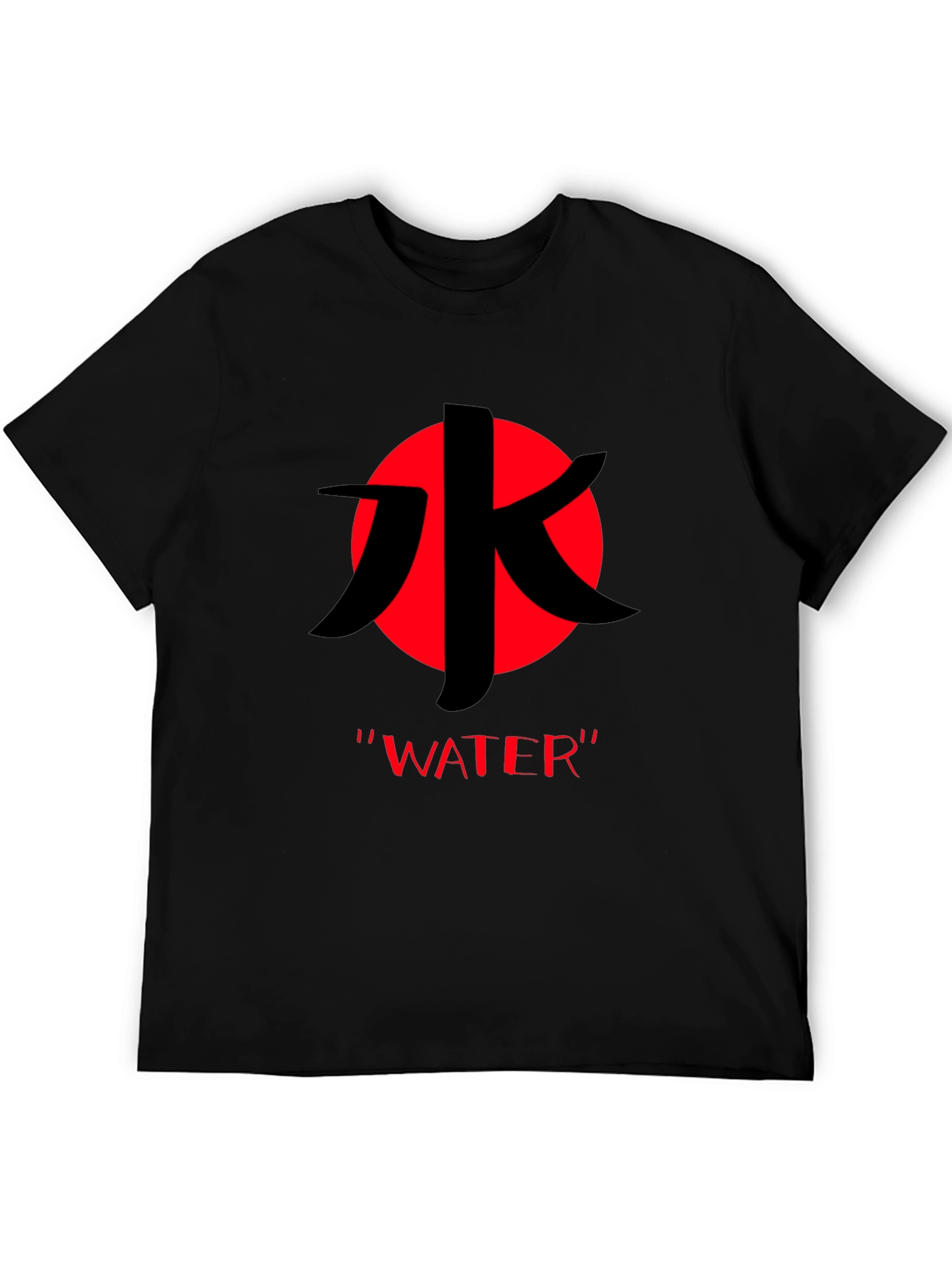 Water Kanji Symbol T-Shirt - Black