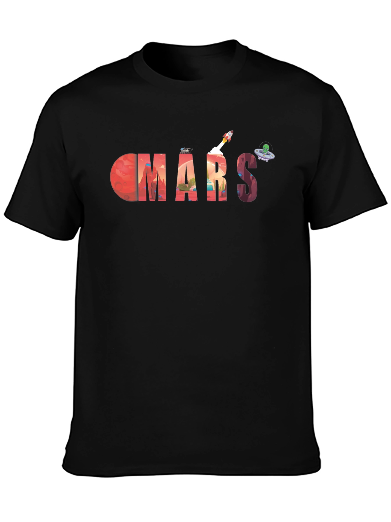 Mars Graphic Tee - Space Exploration T-Shirt
