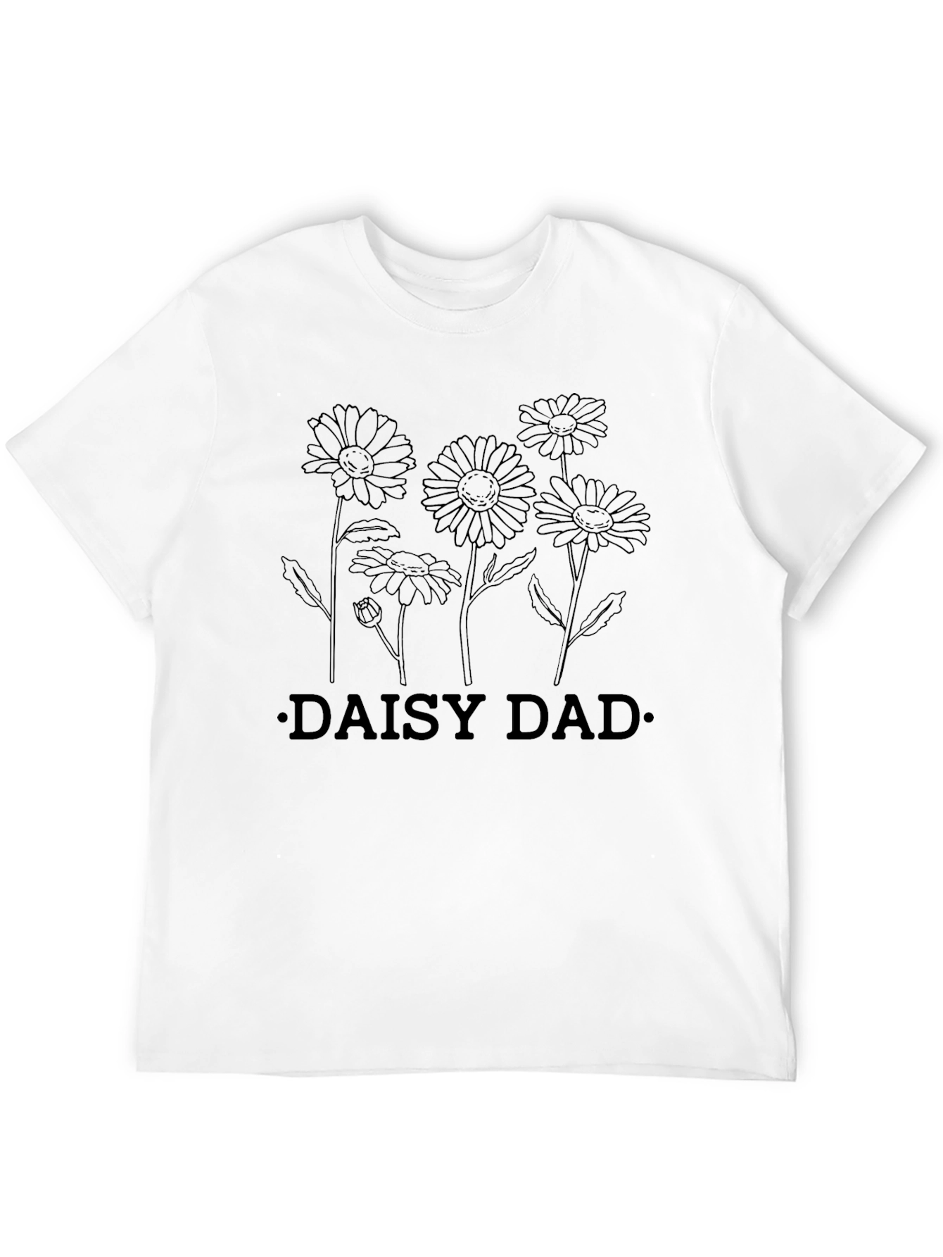 Daisy Dad Graphic T-Shirt - Black