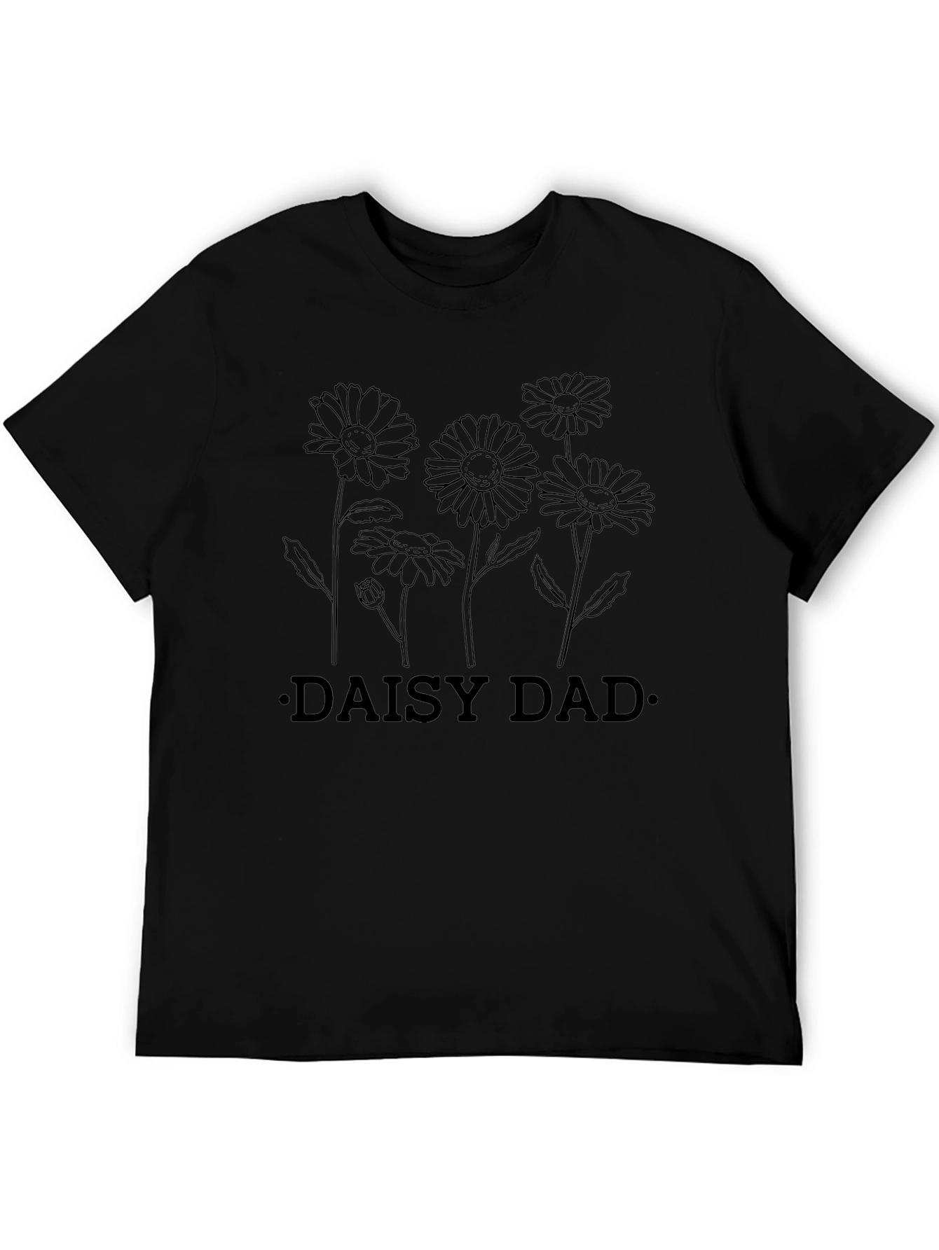 Daisy Dad Graphic T-Shirt - Black