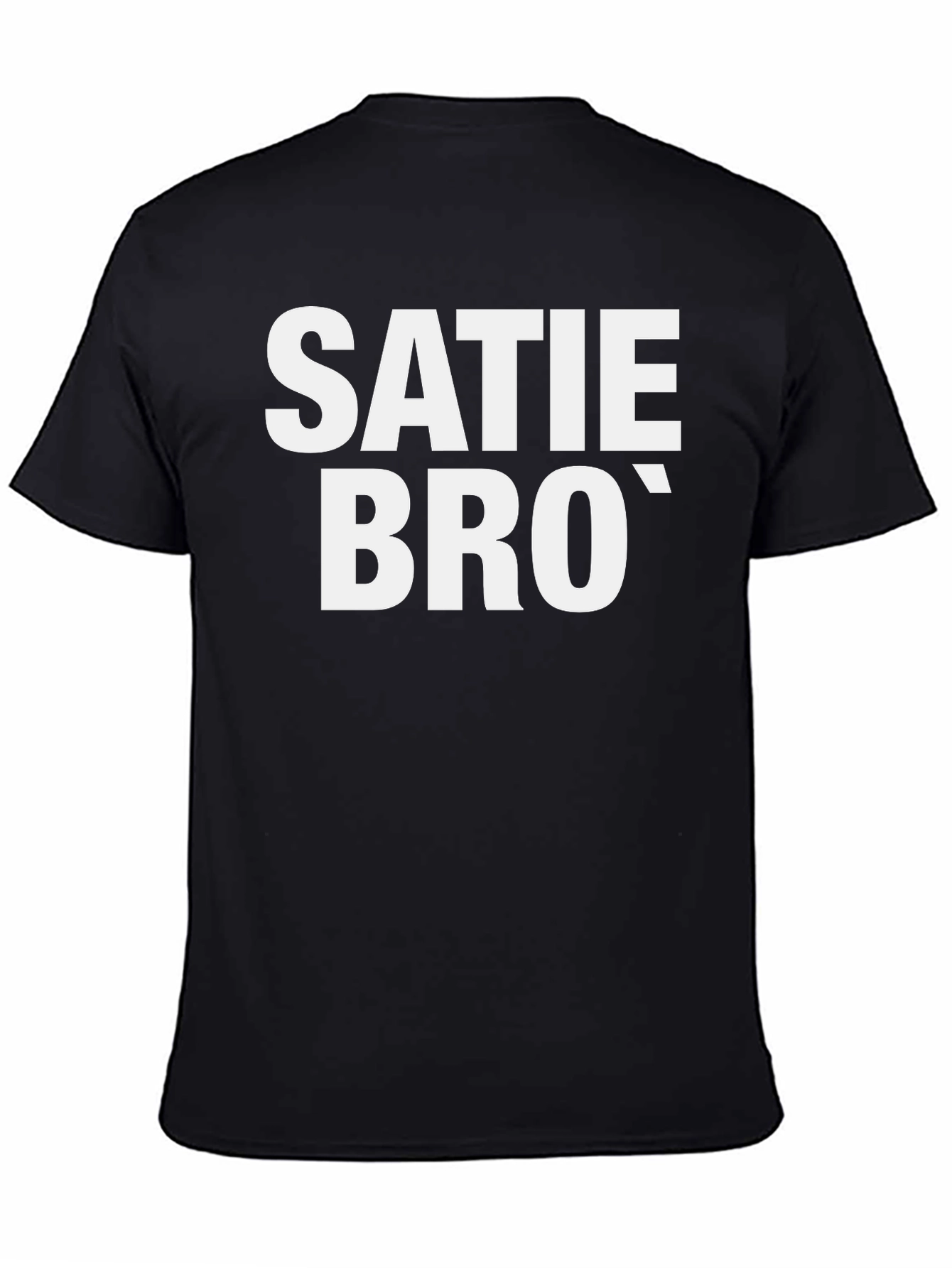 Satie Bro T-Shirt - Black Cotton Graphic Tee