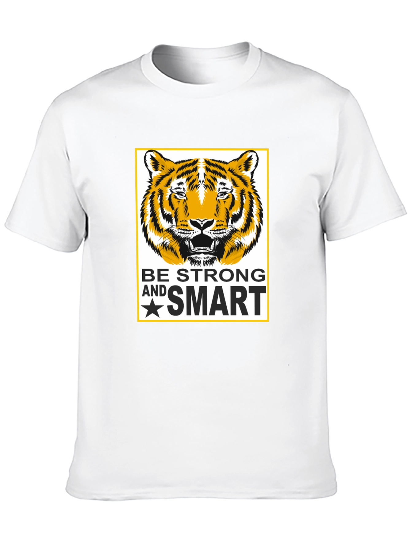 Be Strong and Smart Tiger Graphic Tee