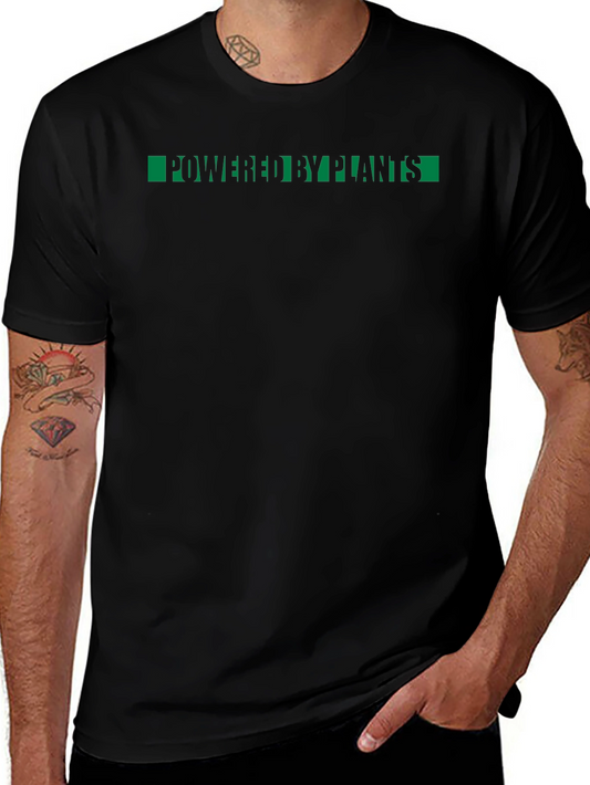 Powered By Plants Graphic Tee - Black