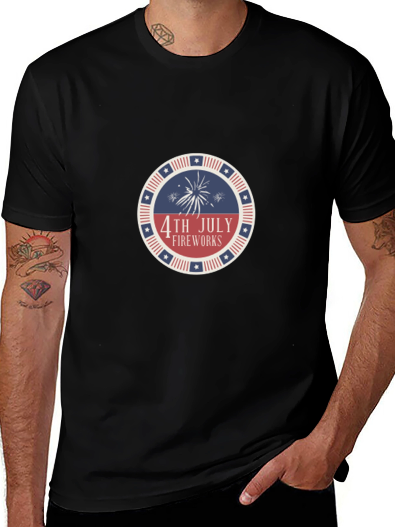 4th of July Fireworks Graphic Tee