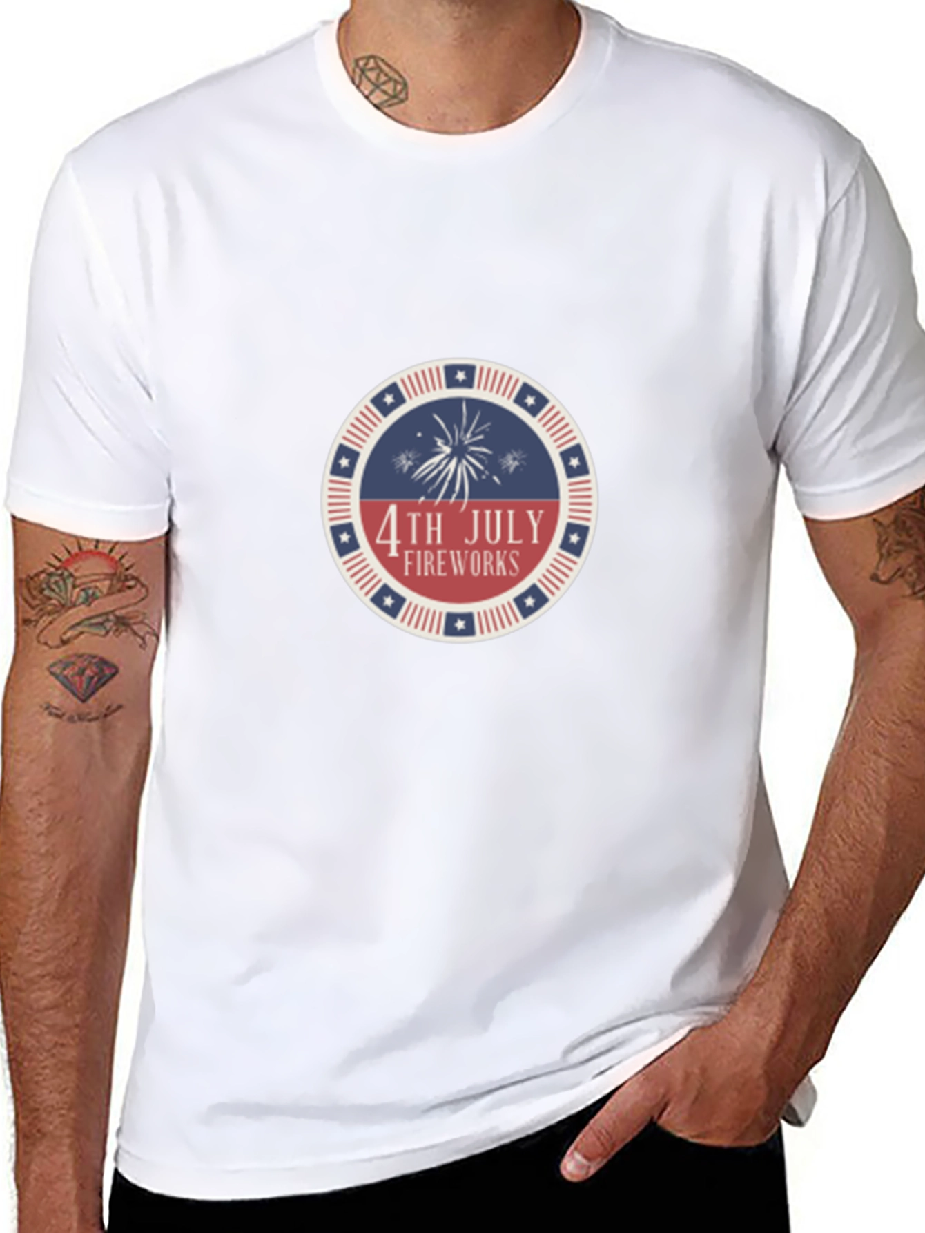 4th of July Fireworks Graphic Tee