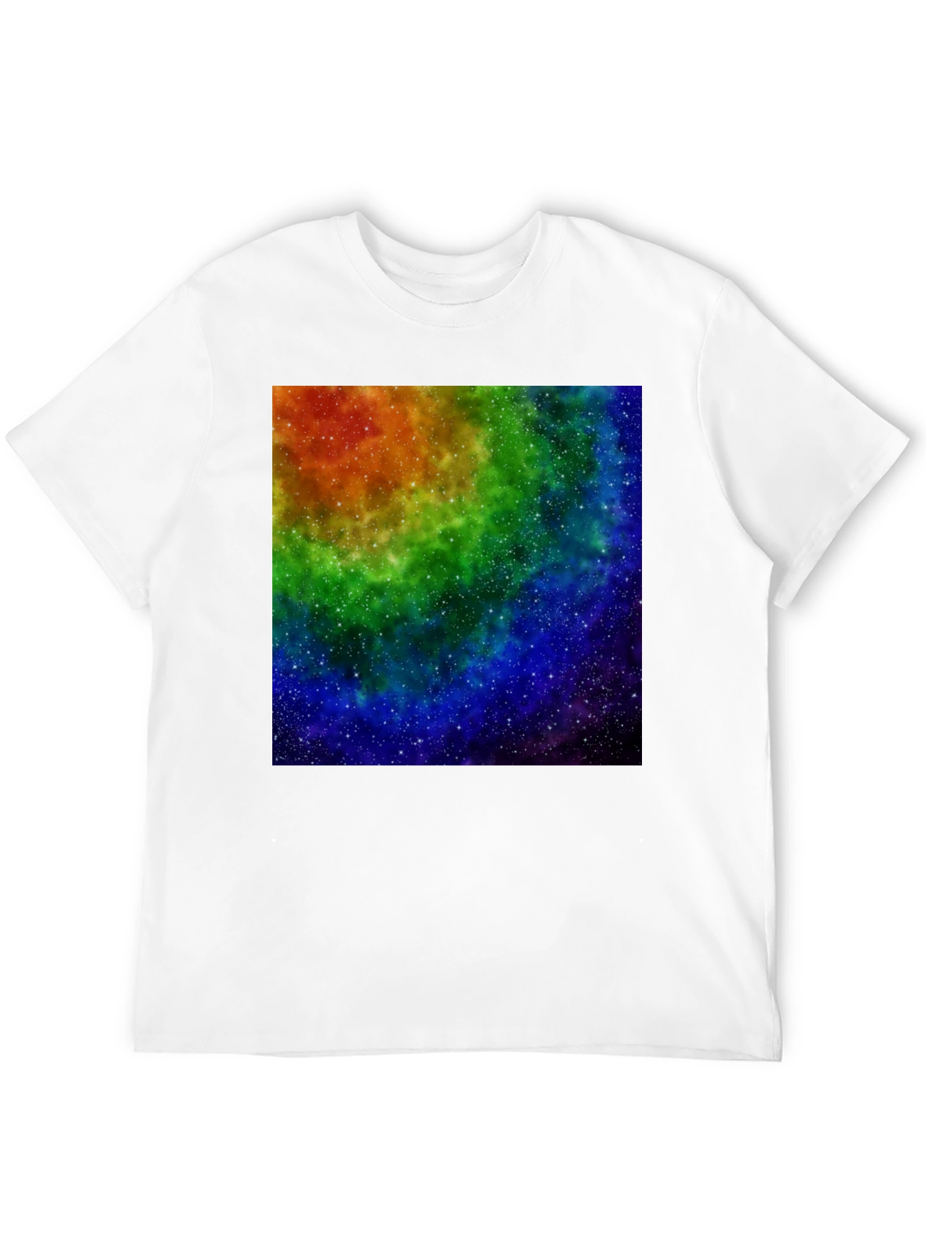 Rainbow Galaxy Black T-Shirt