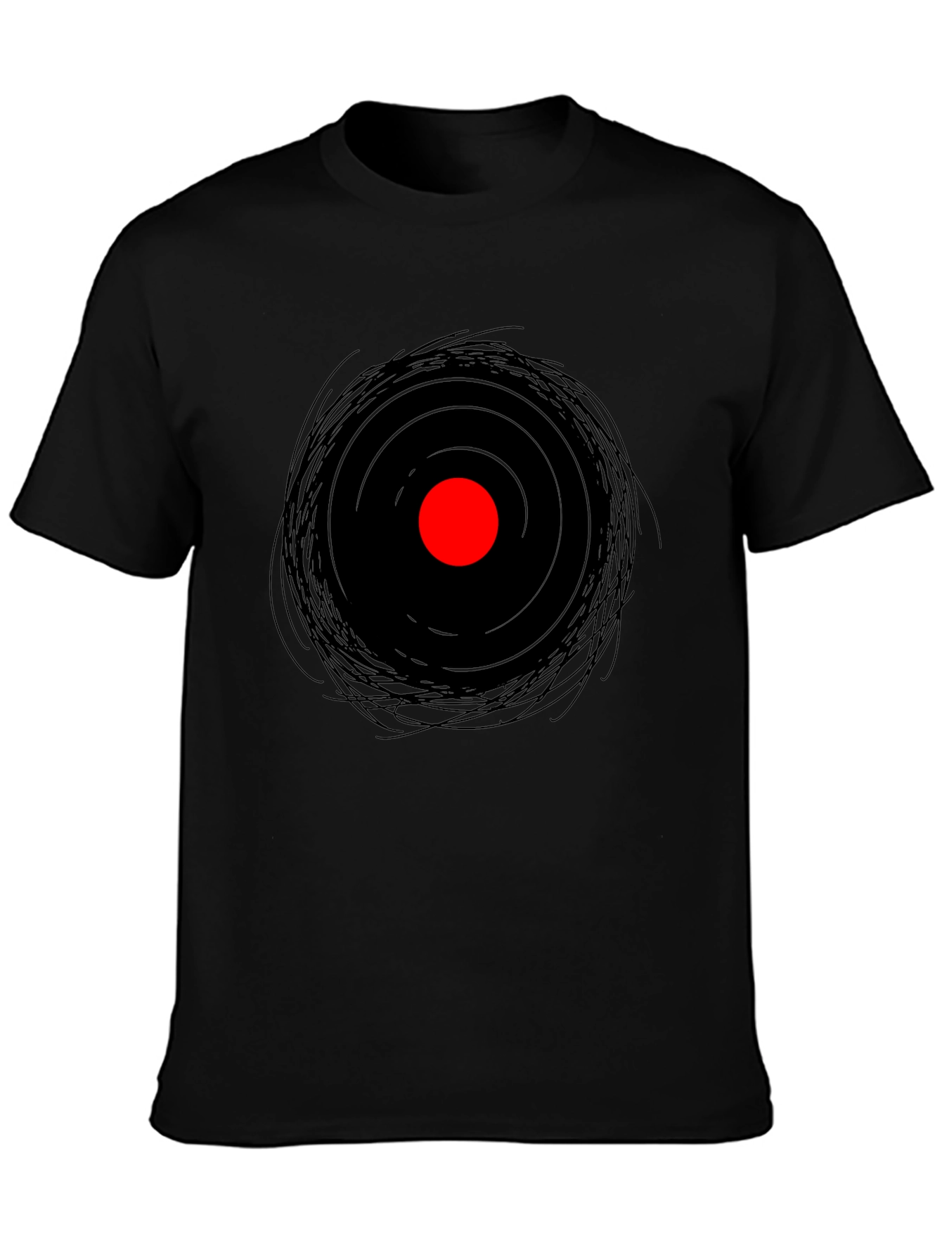 Abstract Eye Graphic Tee - Mens Black T-Shirt