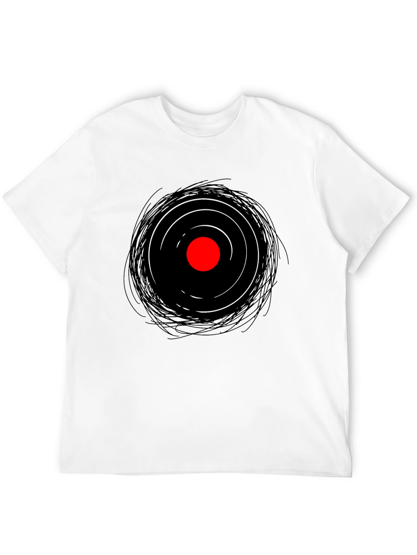 Abstract Eye Graphic Tee - Mens Black T-Shirt