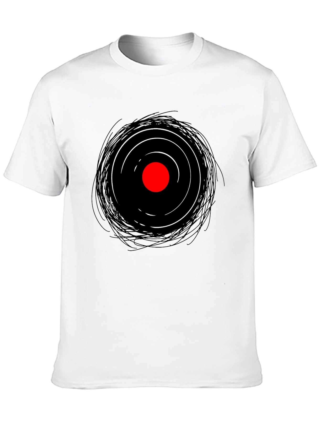 Abstract Eye Graphic Tee - Mens Black T-Shirt