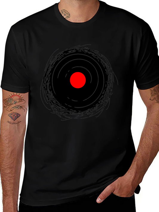 Abstract Eye Graphic Tee - Mens Black T-Shirt