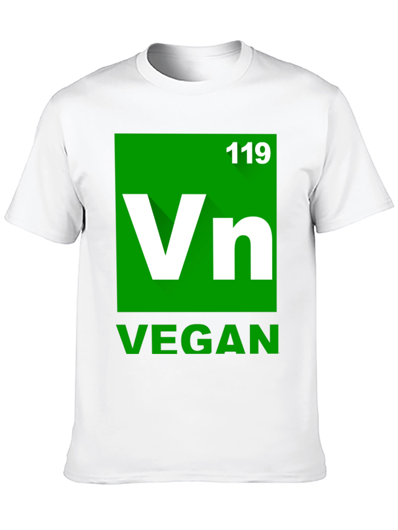 Vegan Periodic Table Style Black T-Shirt