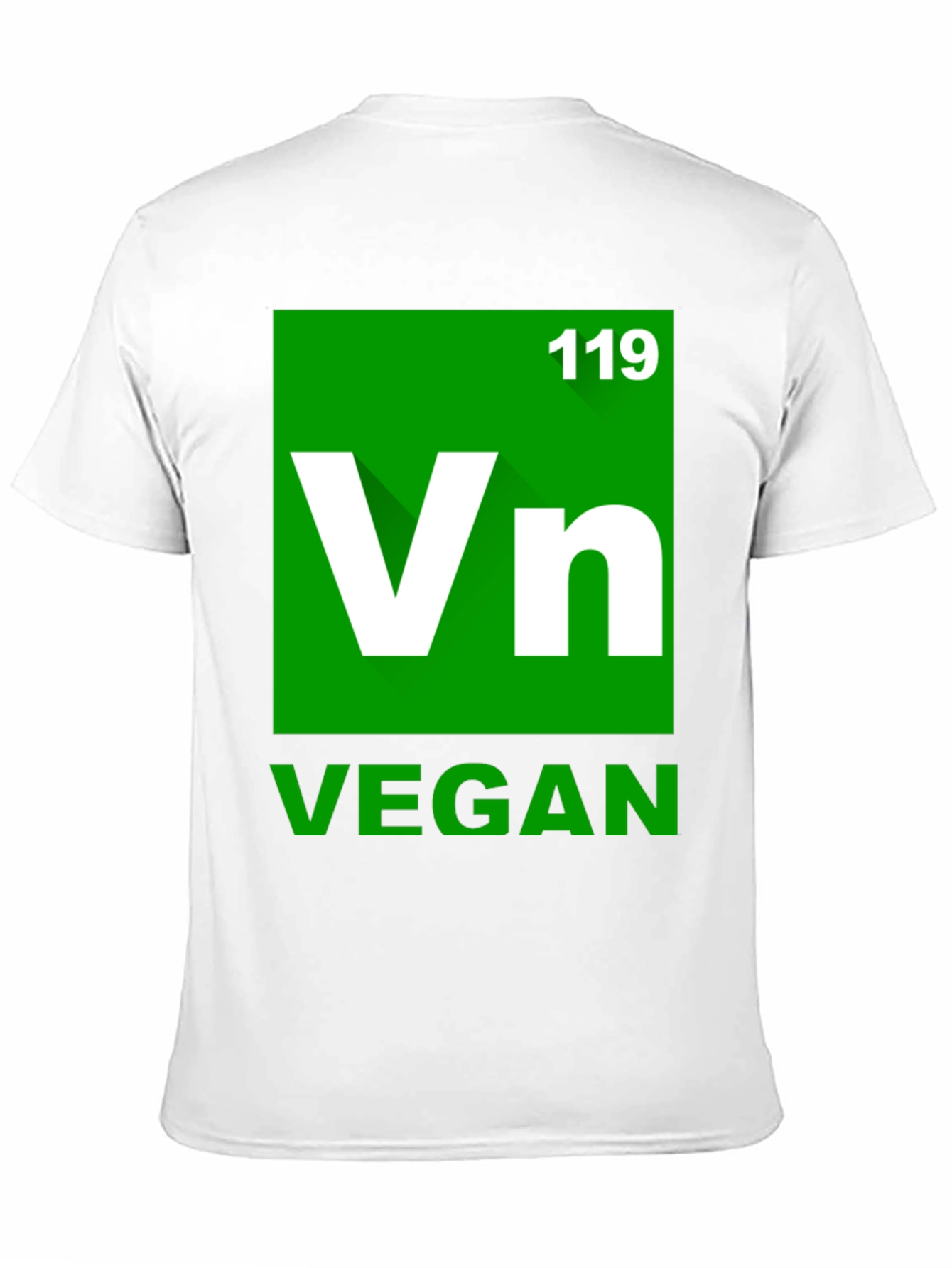 Vegan Periodic Table Style Black T-Shirt