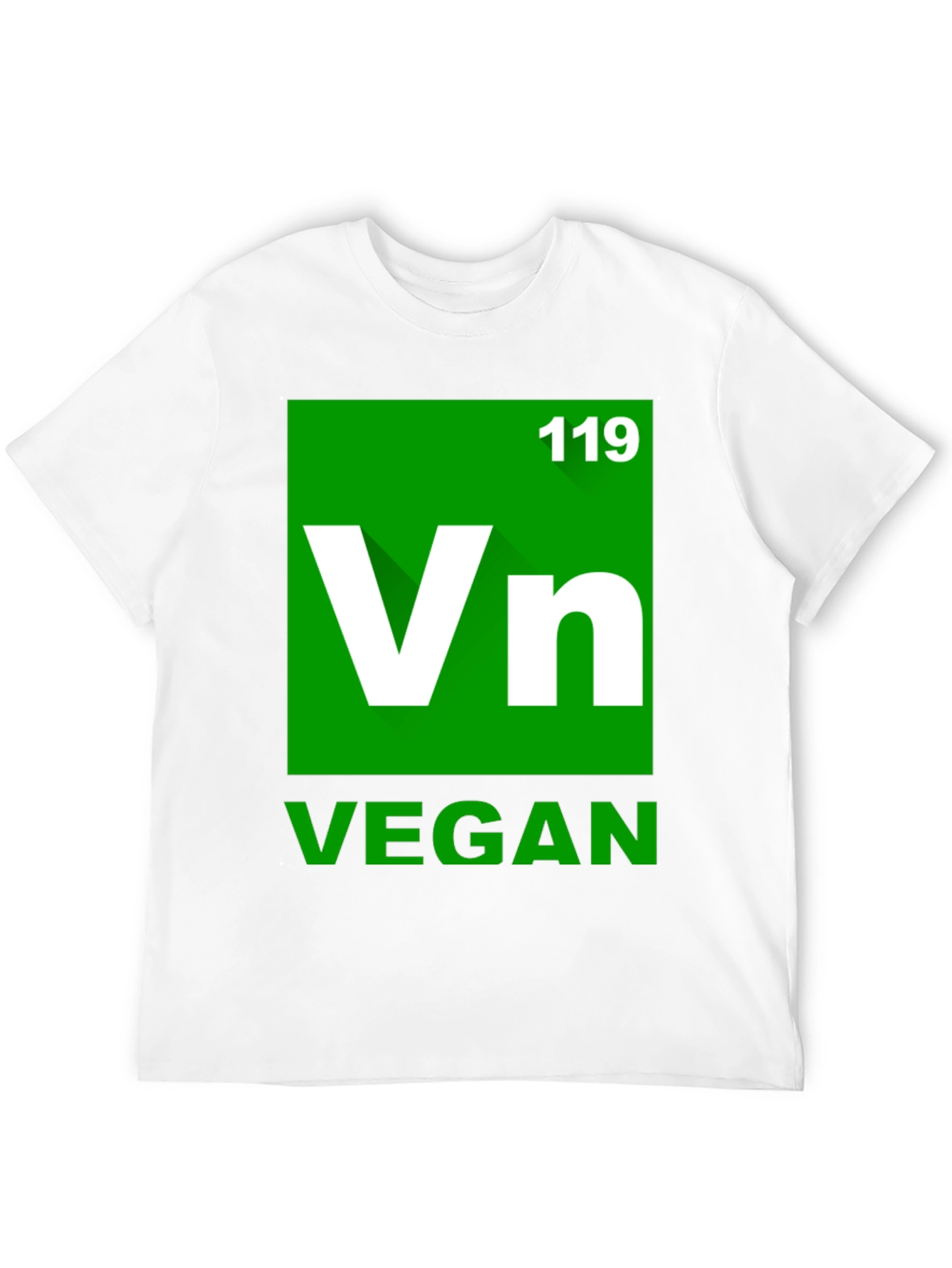 Vegan Periodic Table Style Black T-Shirt