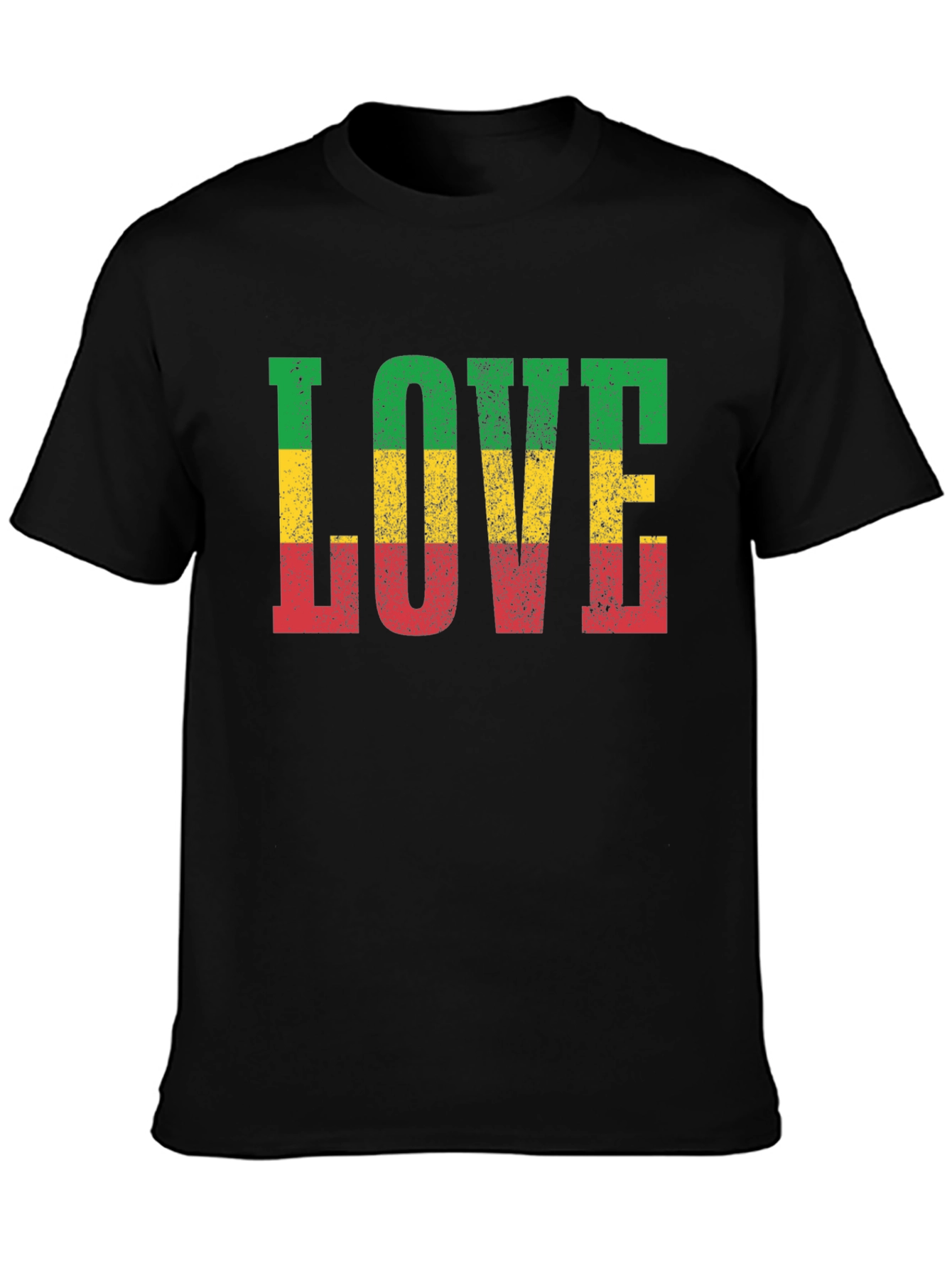 Rasta LOVE T-Shirt - Reggae Inspired Graphic Tee
