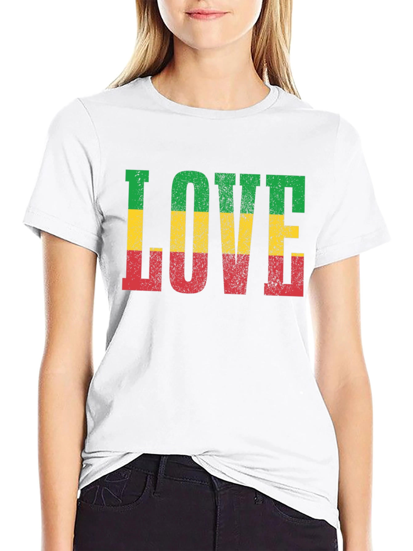 Rasta LOVE T-Shirt - Reggae Inspired Graphic Tee