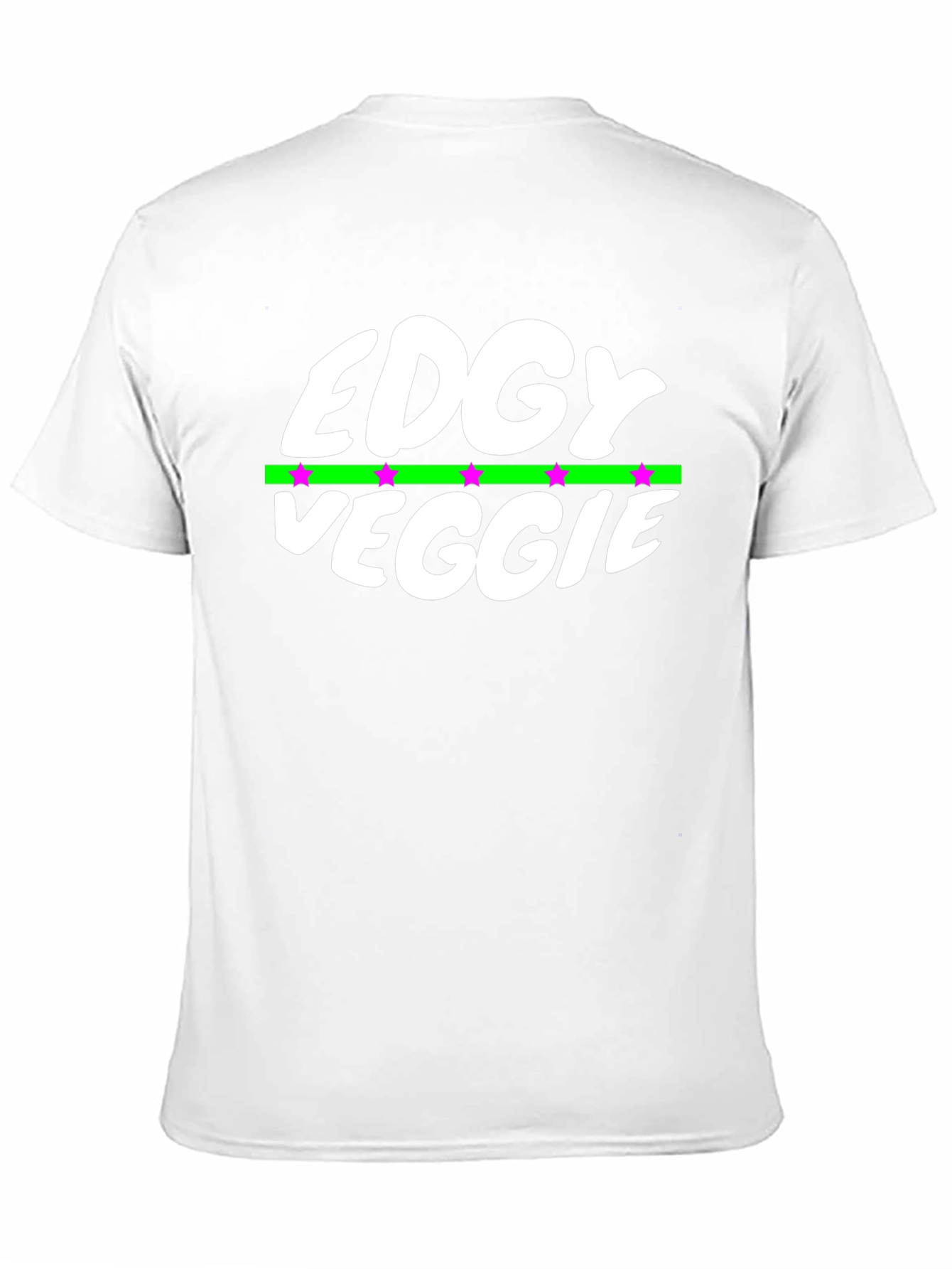 Edgy Veggie Graphic T-Shirt - Black