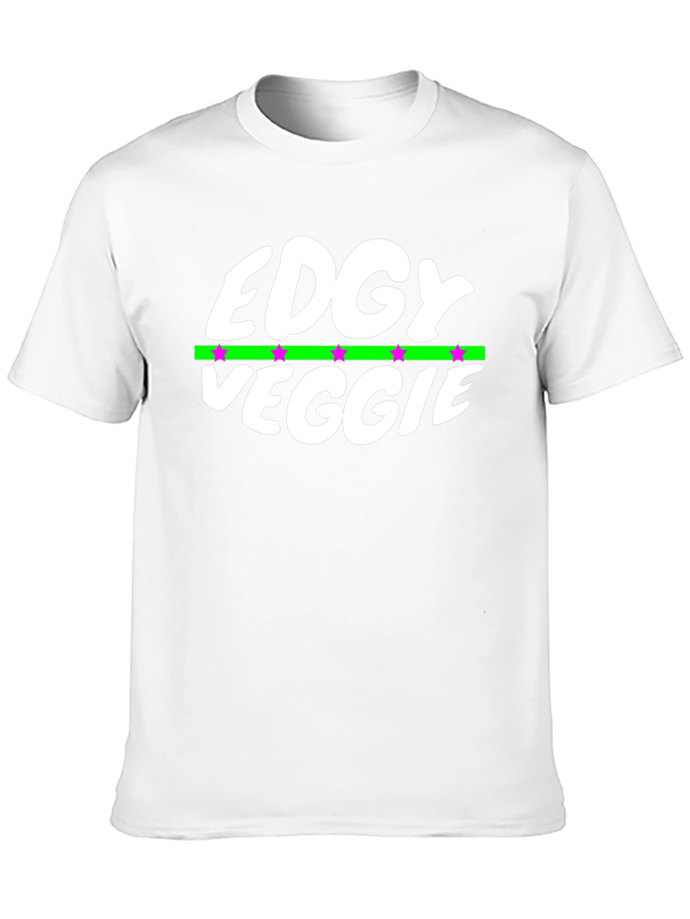 Edgy Veggie Graphic T-Shirt - Black