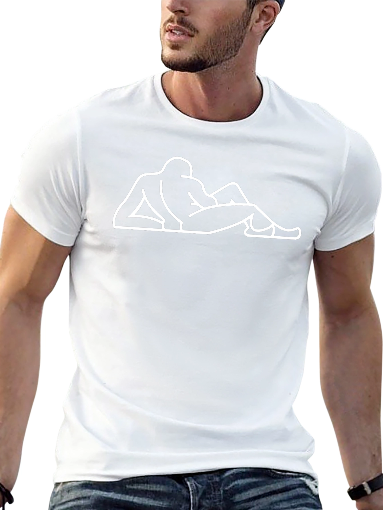 Abstract Graphic Tee - Relaxed Pose