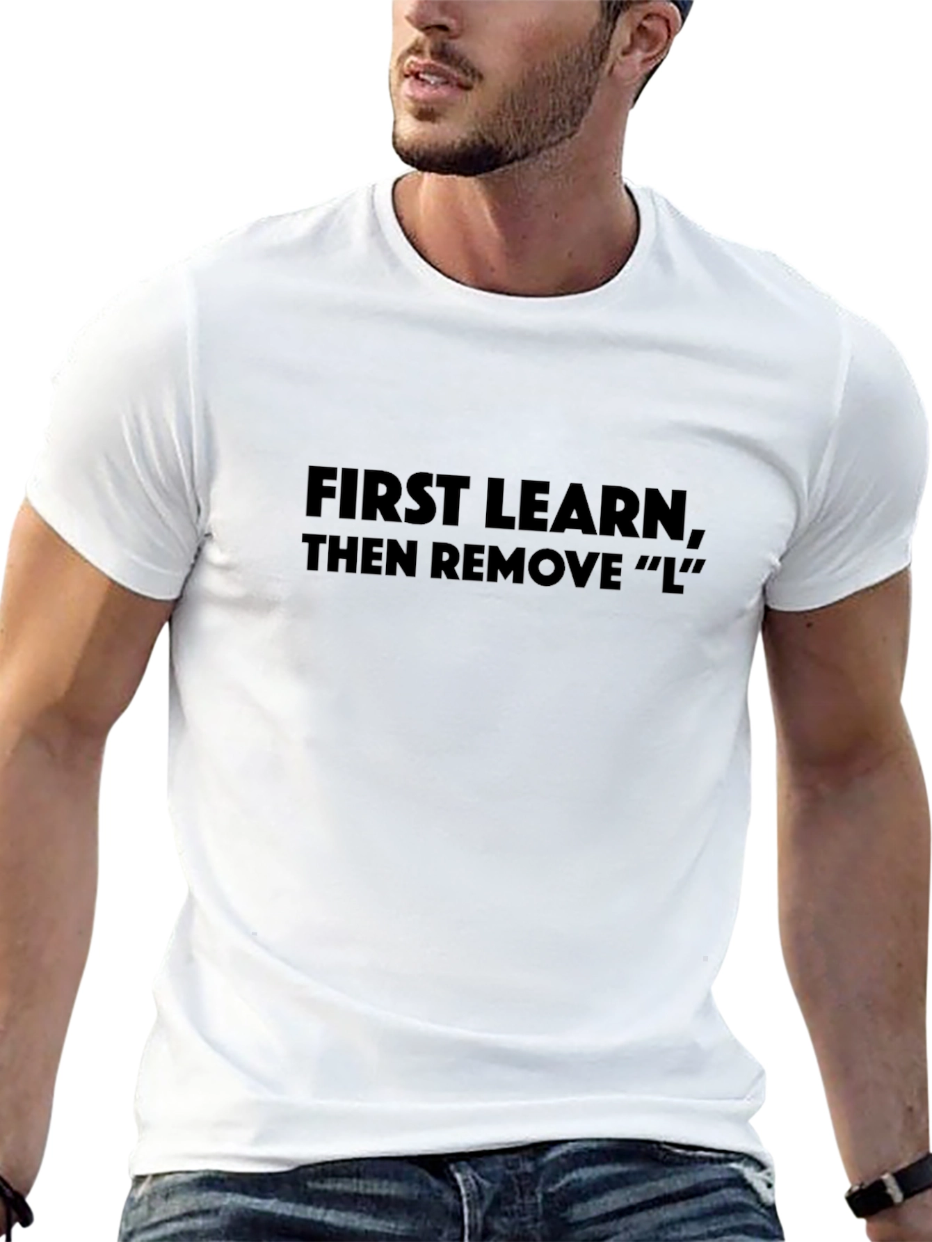 First Learn Then Remove L Black T-Shirt