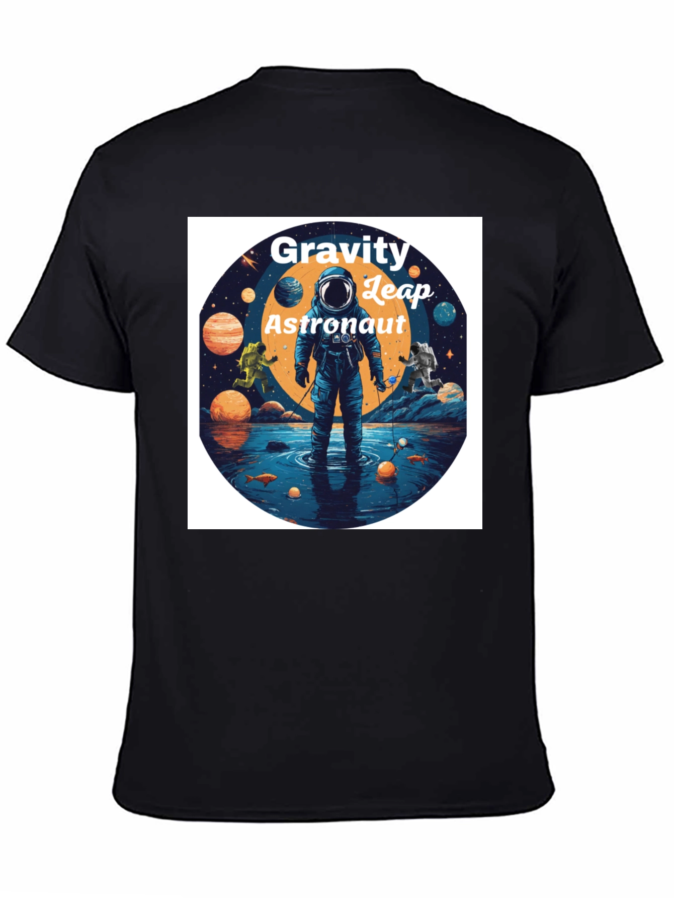 Gravity Leap Astronaut Graphic T-Shirt