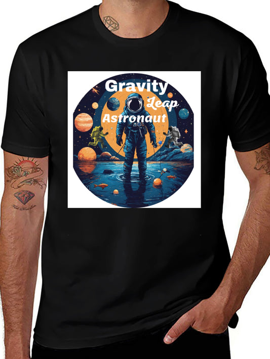 Gravity Leap Astronaut Graphic T-Shirt