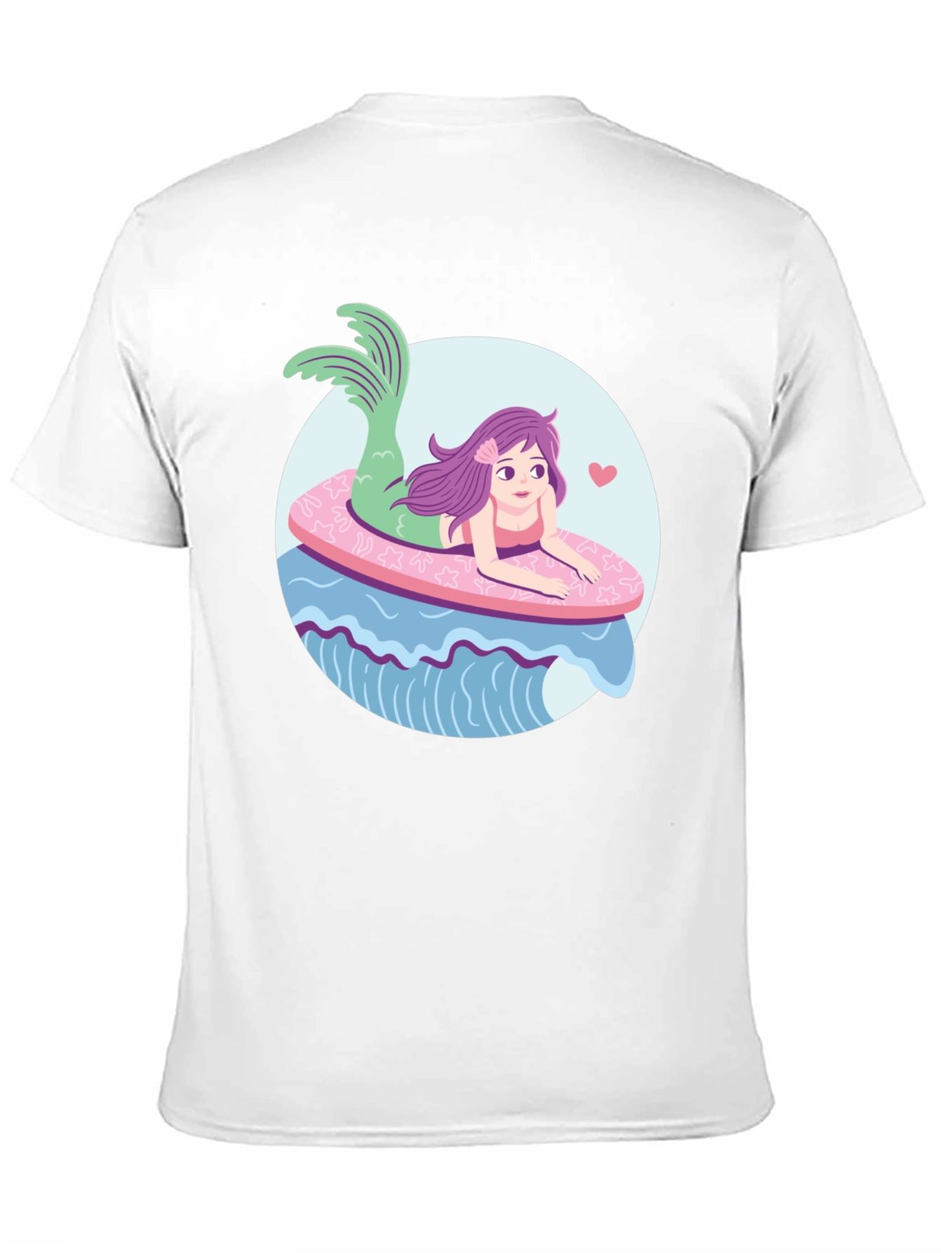 Mermaid Graphic T-Shirt - Black Cotton Tee