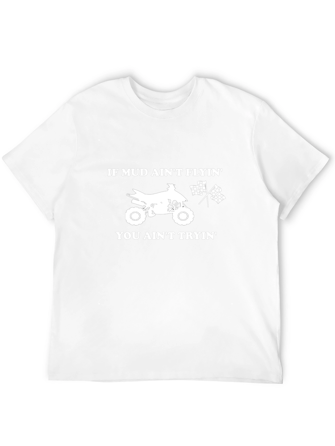 Mud Aint Flyin ATV T-Shirt Black