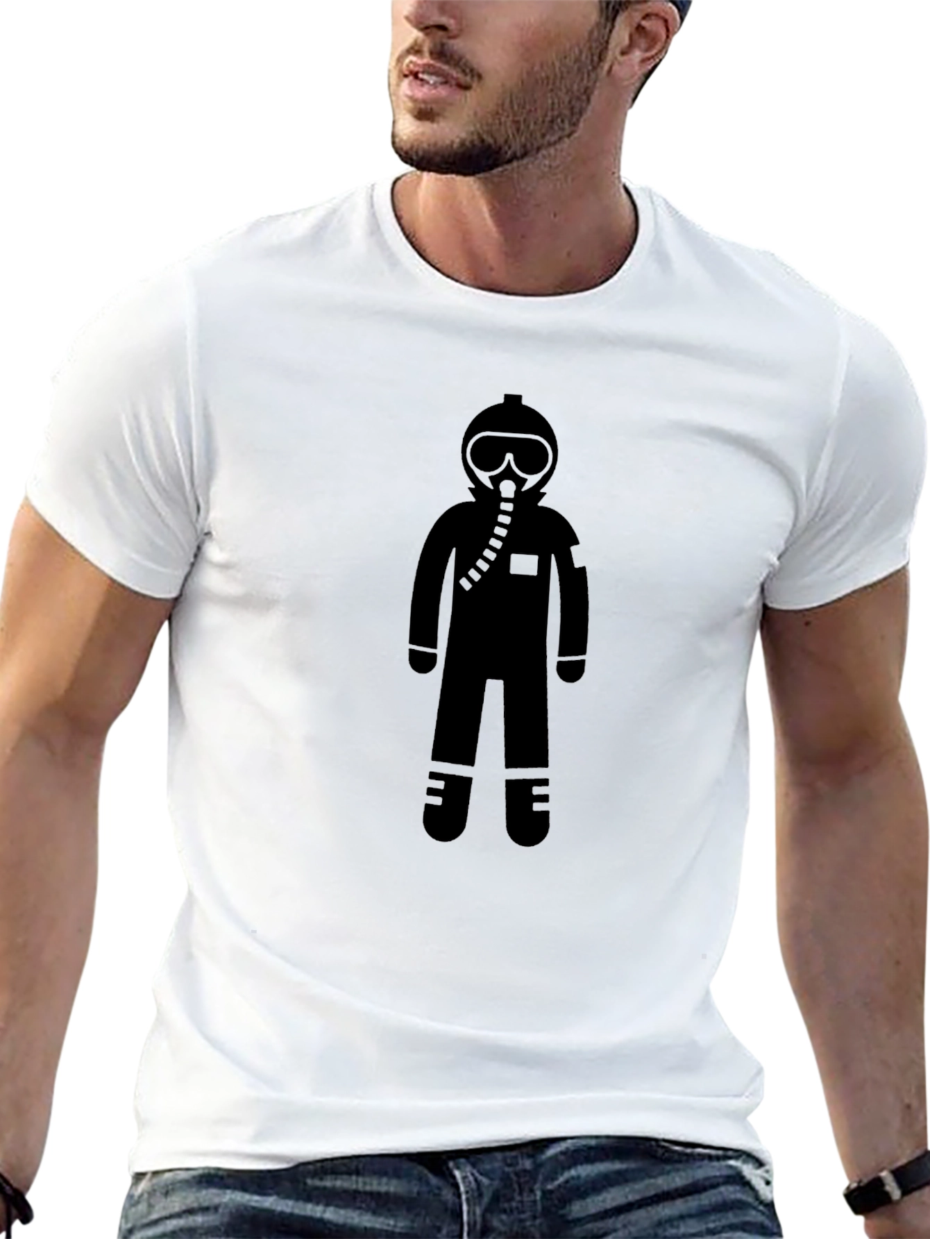 Black Astronaut Graphic Tee